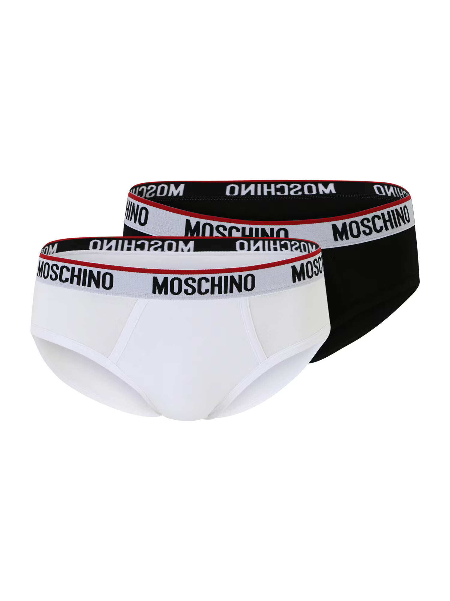 Moschino Underwear Boxerky sivá / burgundská / čierna / biela - Pepit.sk