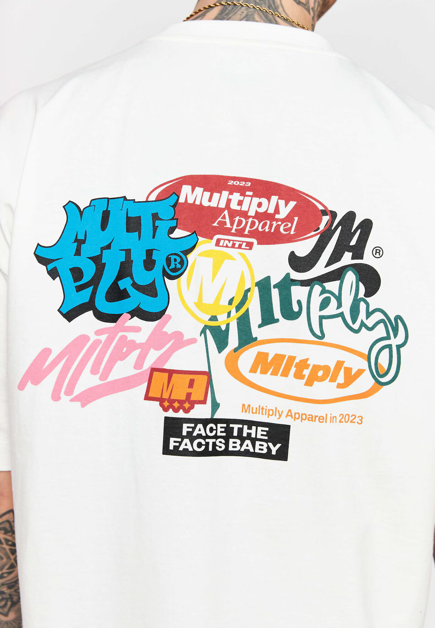 Multiply Apparel Tričko zmiešané farby / biela - Pepit.sk