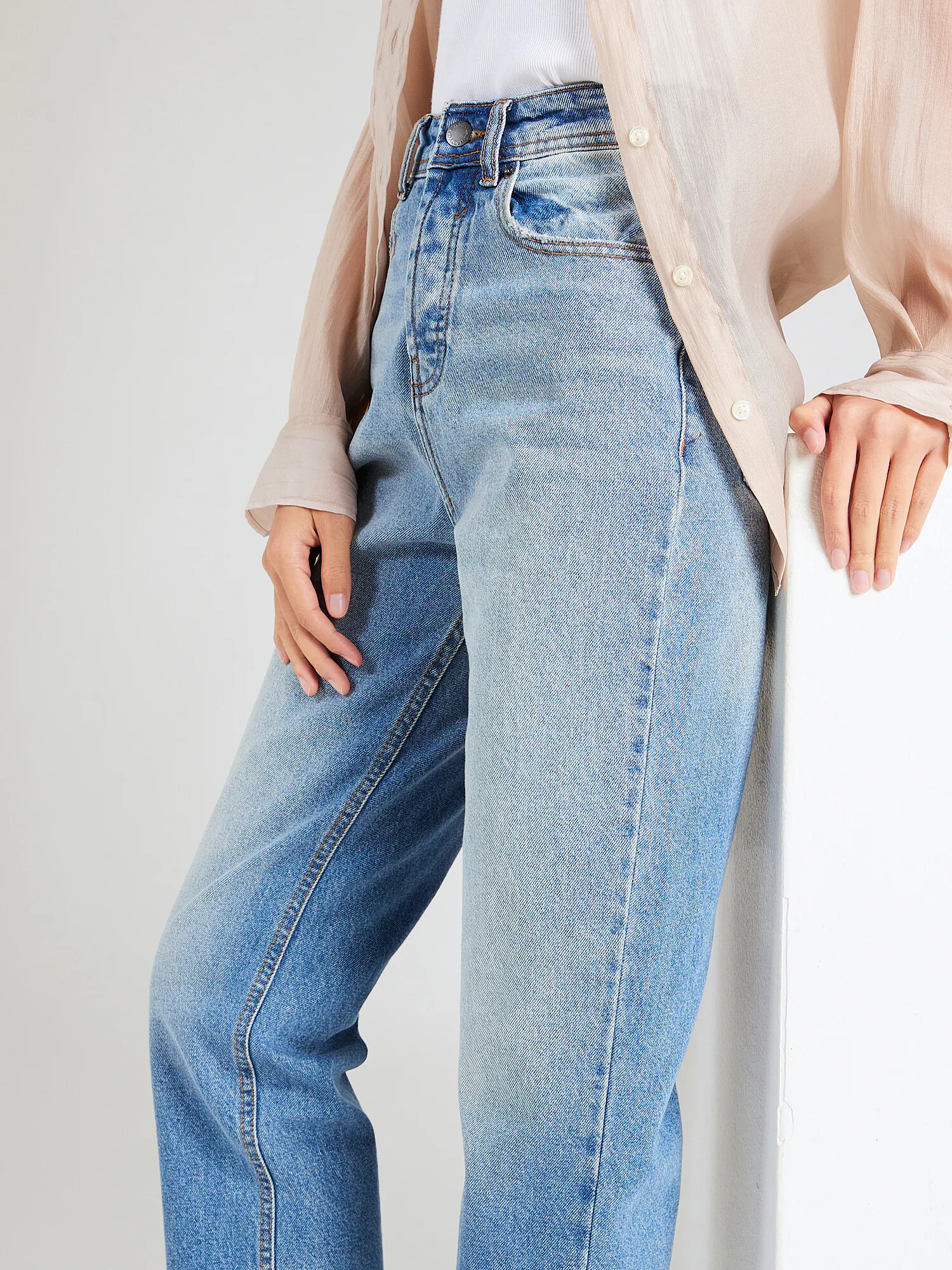 Nasty Gal Džínsy modrá denim - Pepit.sk