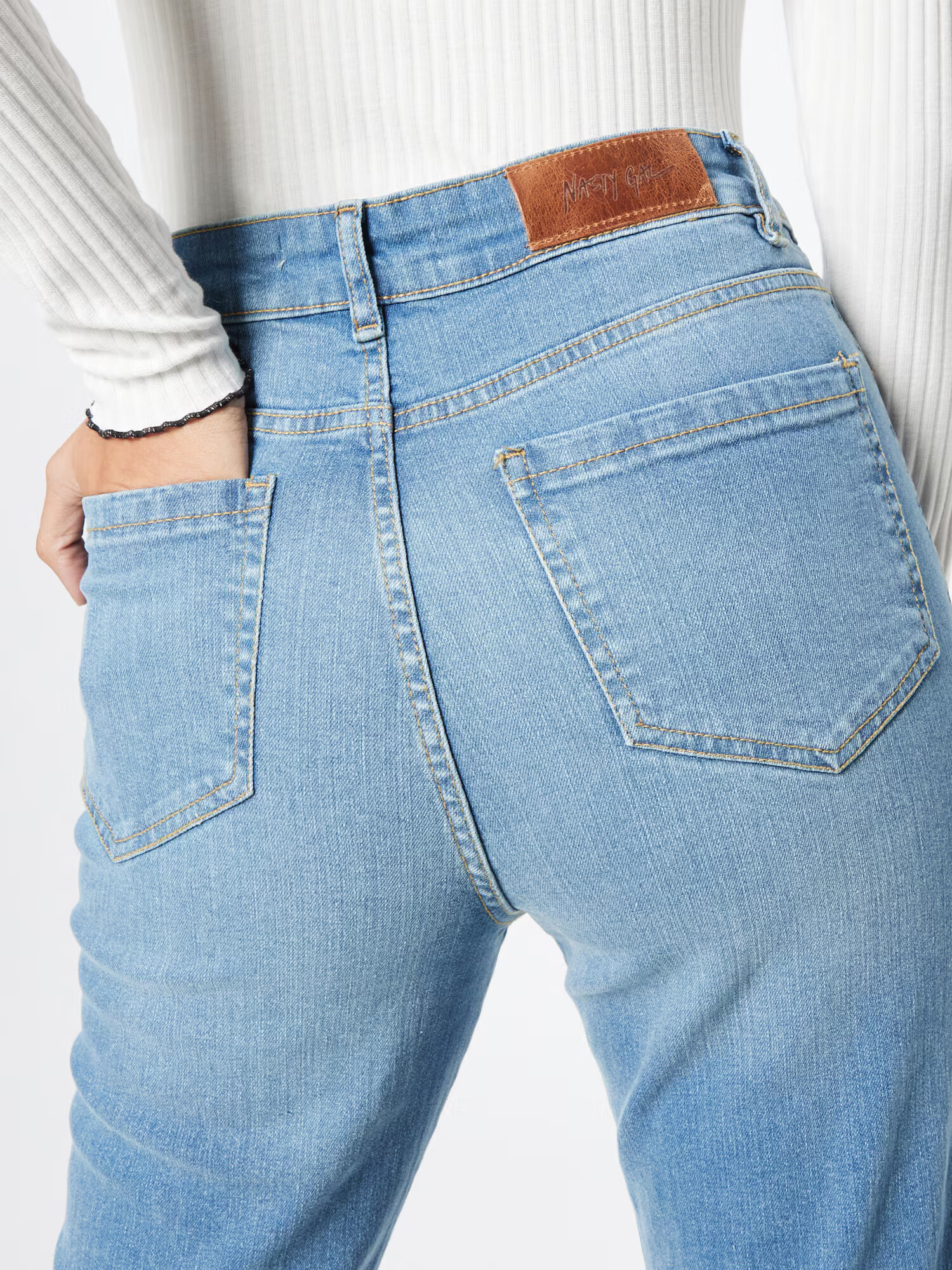 Nasty Gal Džínsy modrá denim - Pepit.sk