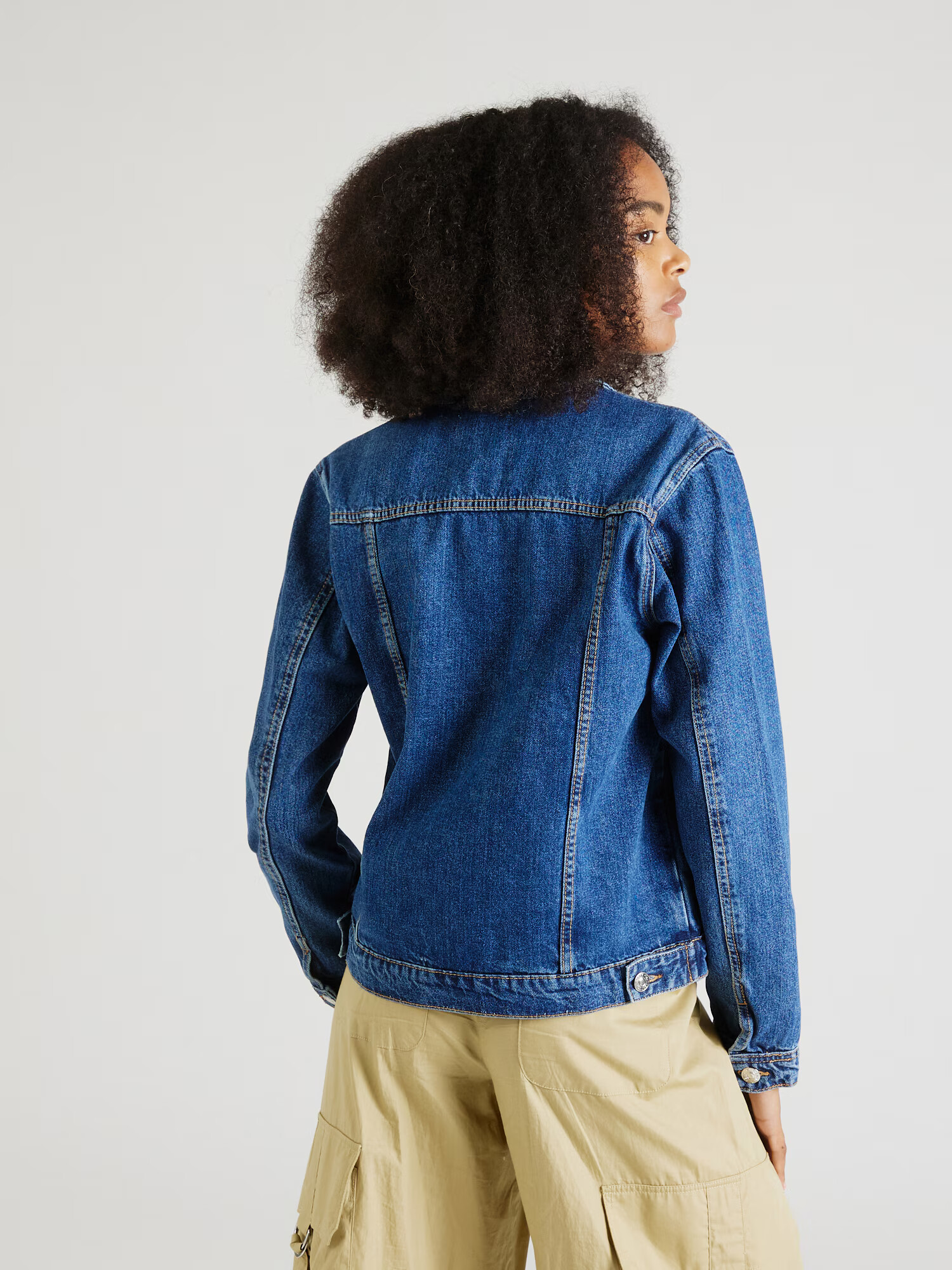 Nasty Gal Prechodná bunda modrá denim - Pepit.sk