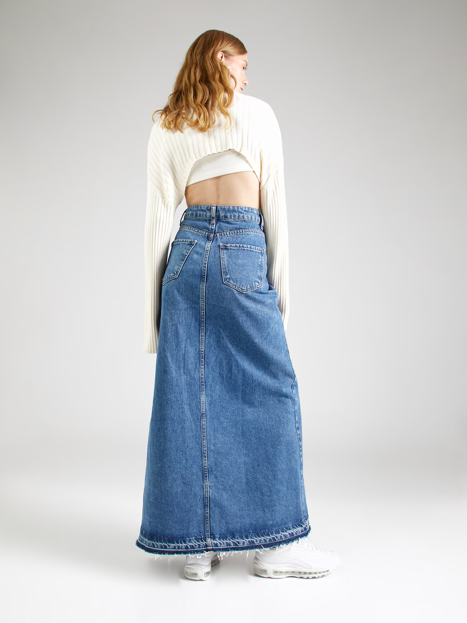 Nasty Gal Sukňa modrá denim - Pepit.sk