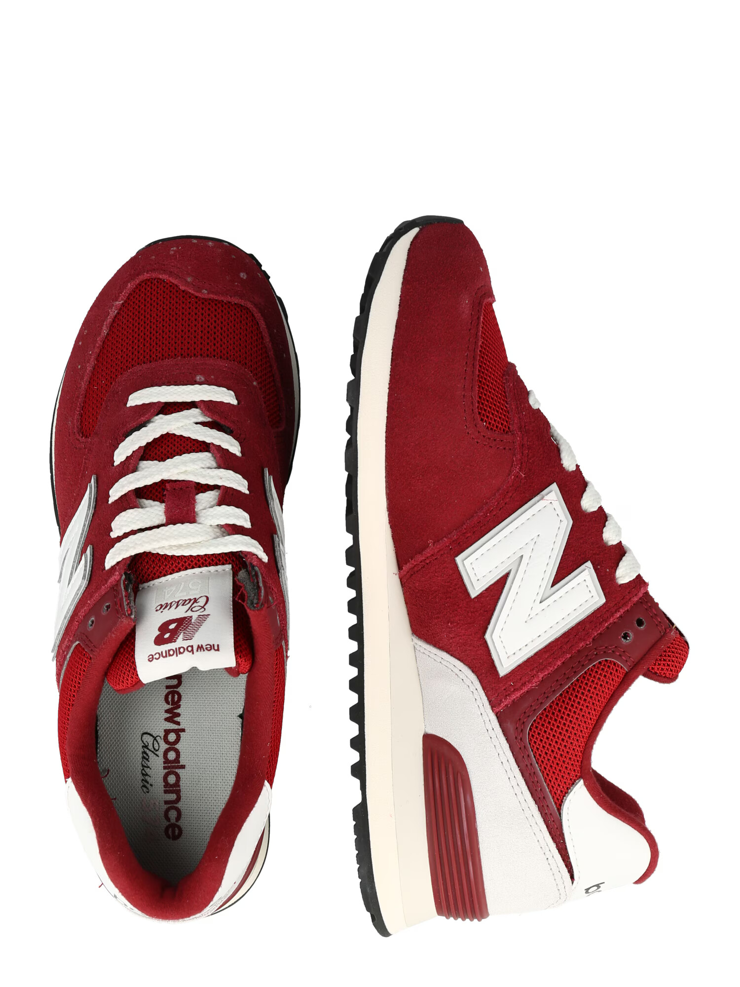 new balance Nízke tenisky '574' červená / biela - Pepit.sk