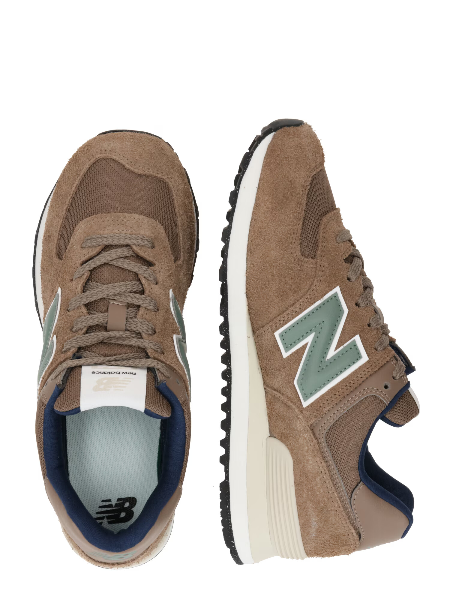 new balance Nízke tenisky '574' svetlohnedá / pastelovo zelená / biela - Pepit.sk