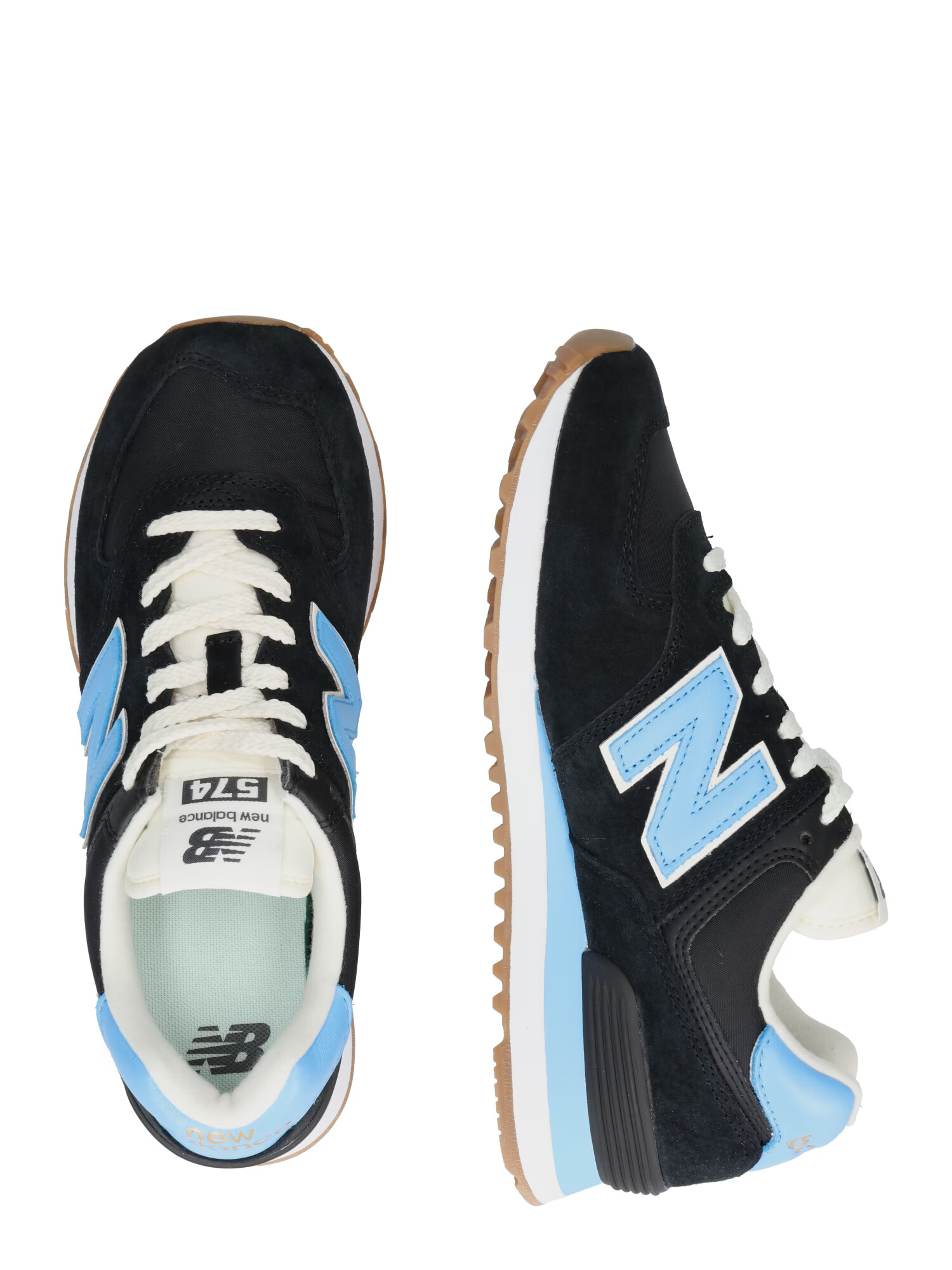 new balance Nízke tenisky '574' svetlomodrá / čierna / biela - Pepit.sk