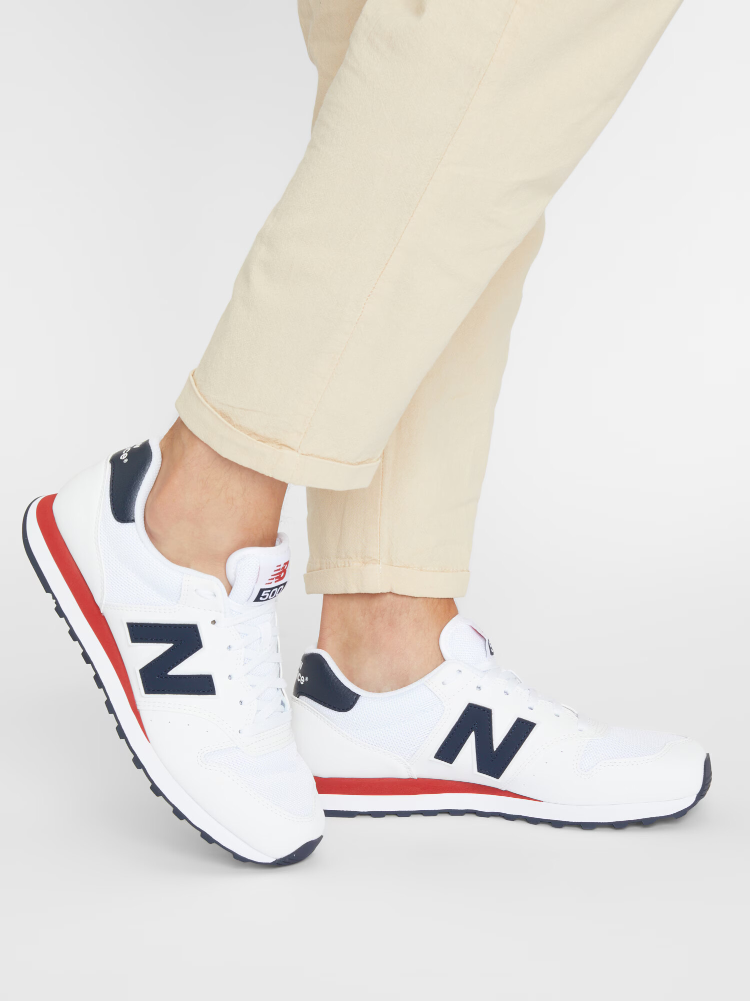 new balance Nízke tenisky '500' červená / čierna / biela - Pepit.sk