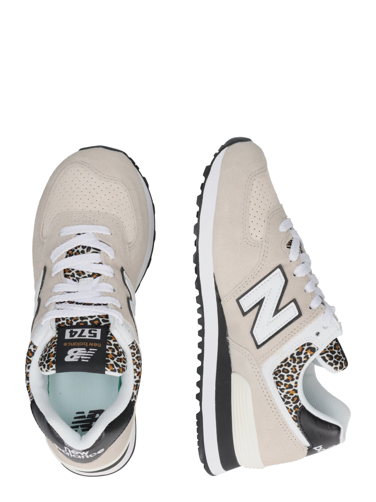 new balance Nízke tenisky '574' hnedá / kamenná / čierna / biela - Pepit.sk