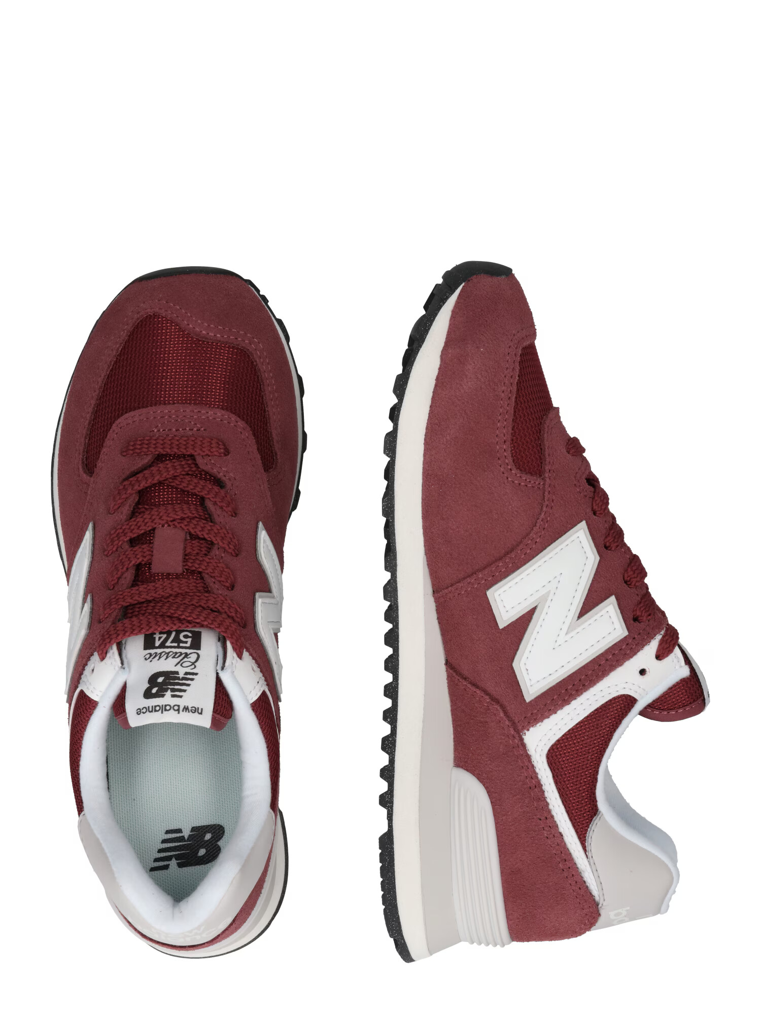 new balance Nízke tenisky '574' svetlosivá / burgundská / biela - Pepit.sk