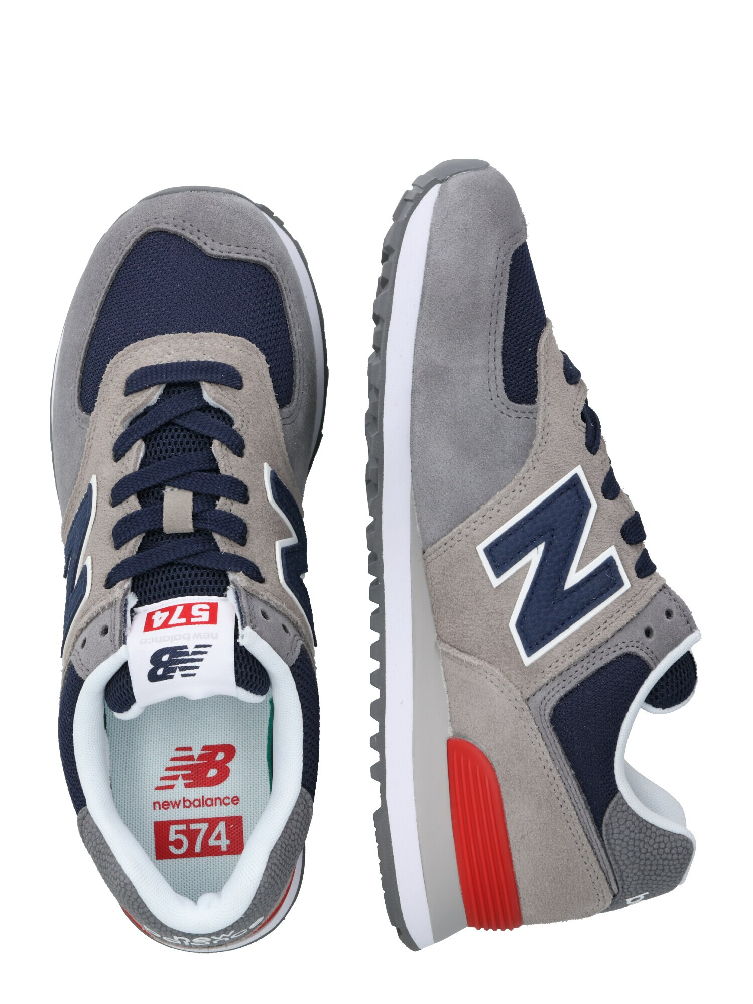 new balance Nízke tenisky tmavomodrá / sivá / dymovo šedá / červená - Pepit.sk