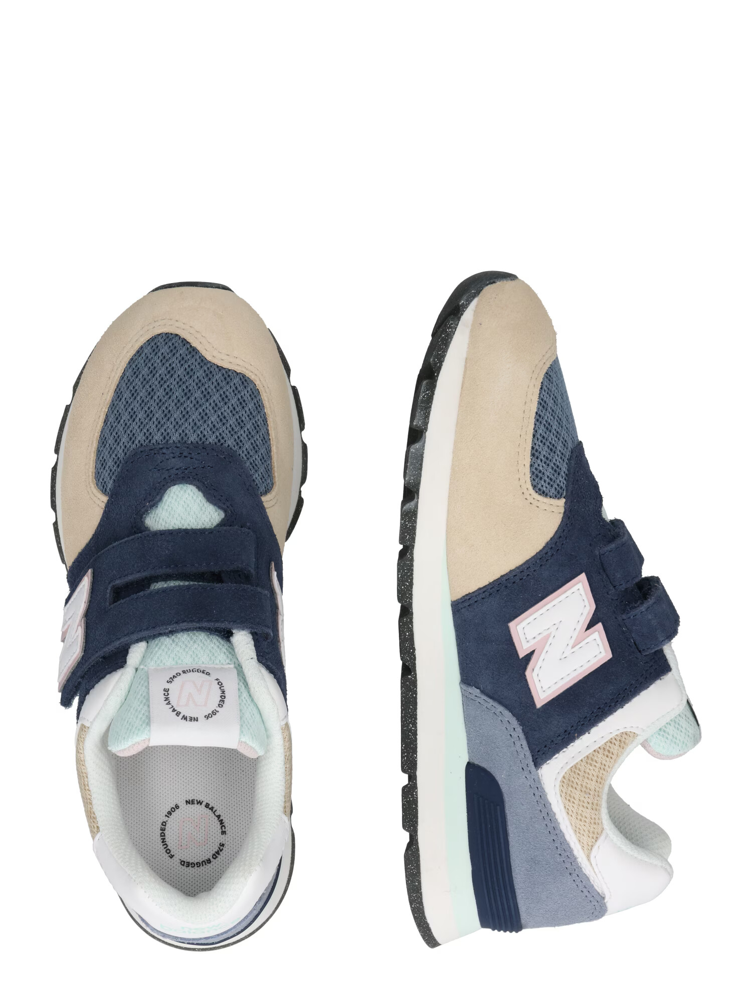 new balance Tenisky béžová / námornícka modrá / tyrkysová / ružová - Pepit.sk