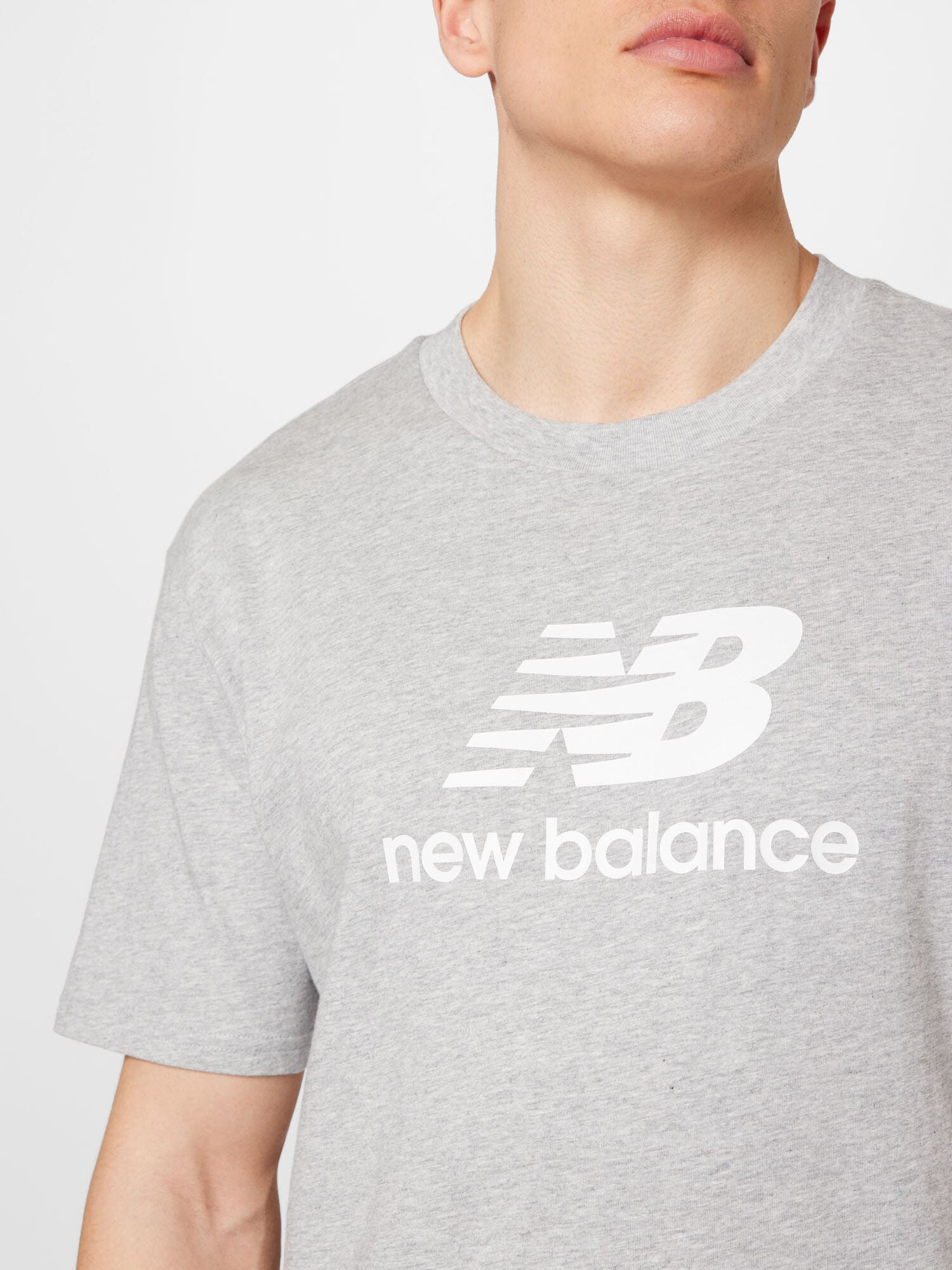 new balance Tričko sivá melírovaná / biela - Pepit.sk