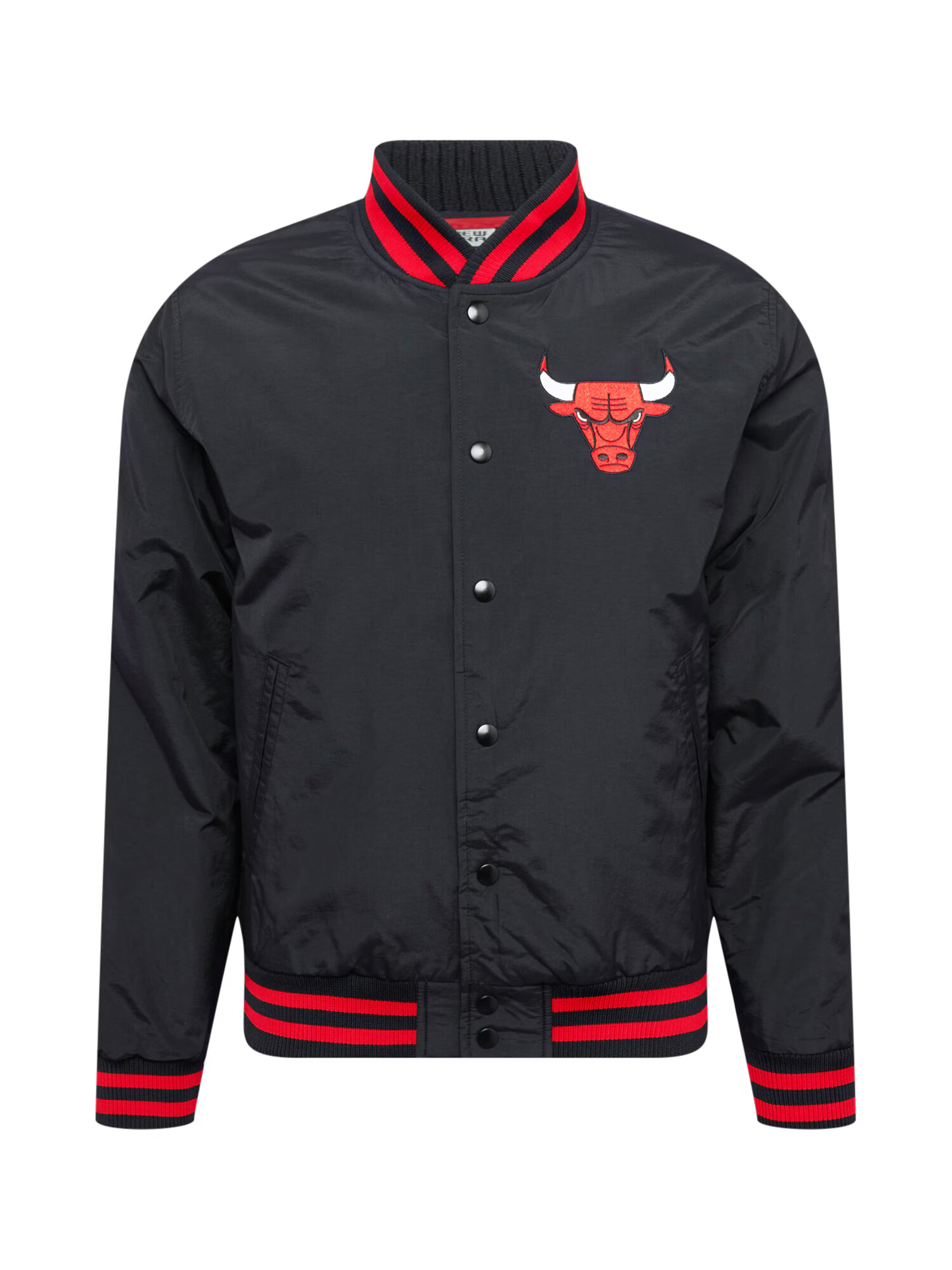 NEW ERA Prechodná bunda 'Chicago Bulls' neónovo červená / čierna / biela - Pepit.sk