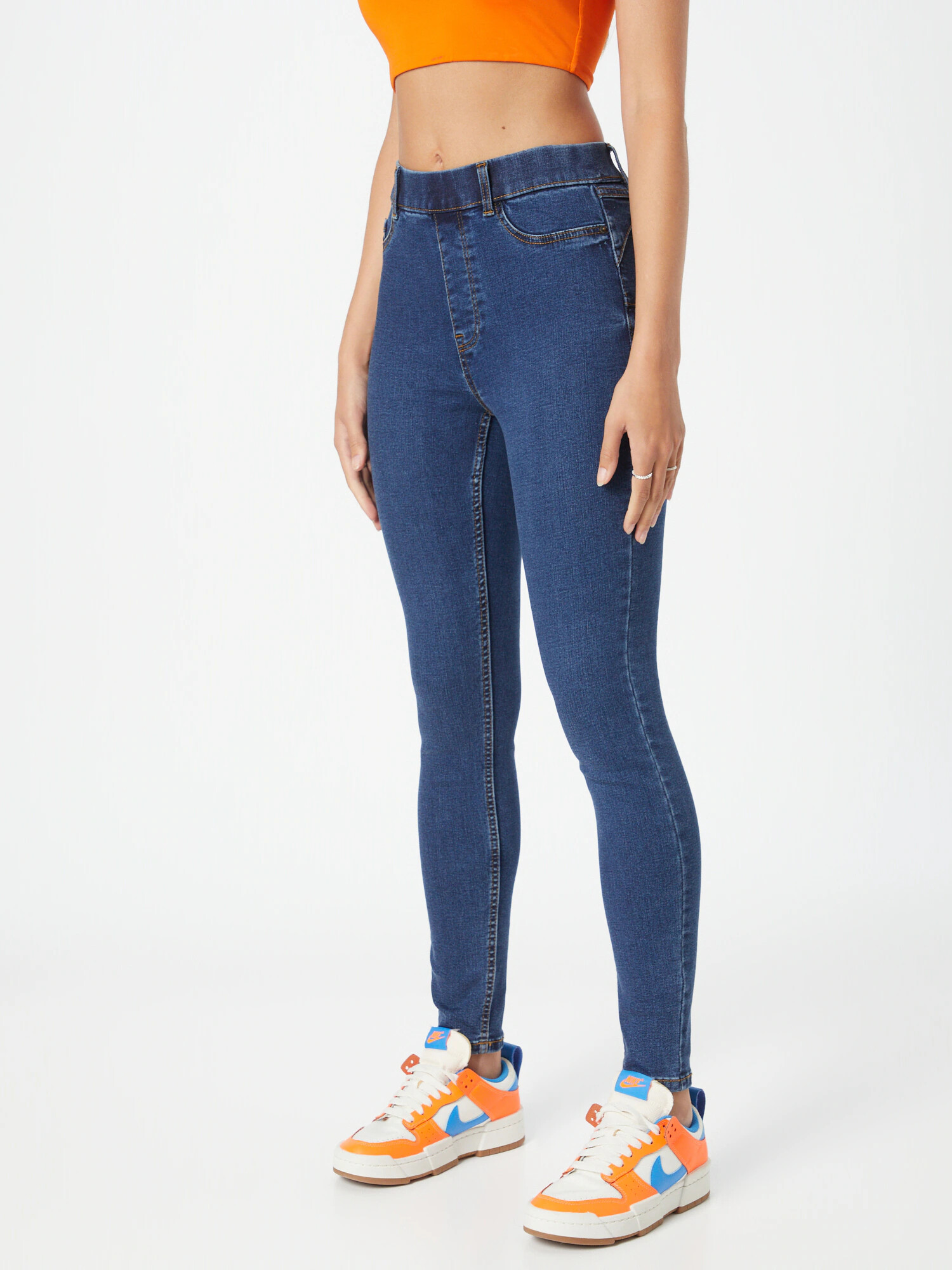 NEW LOOK Jeggings modrá denim - Pepit.sk