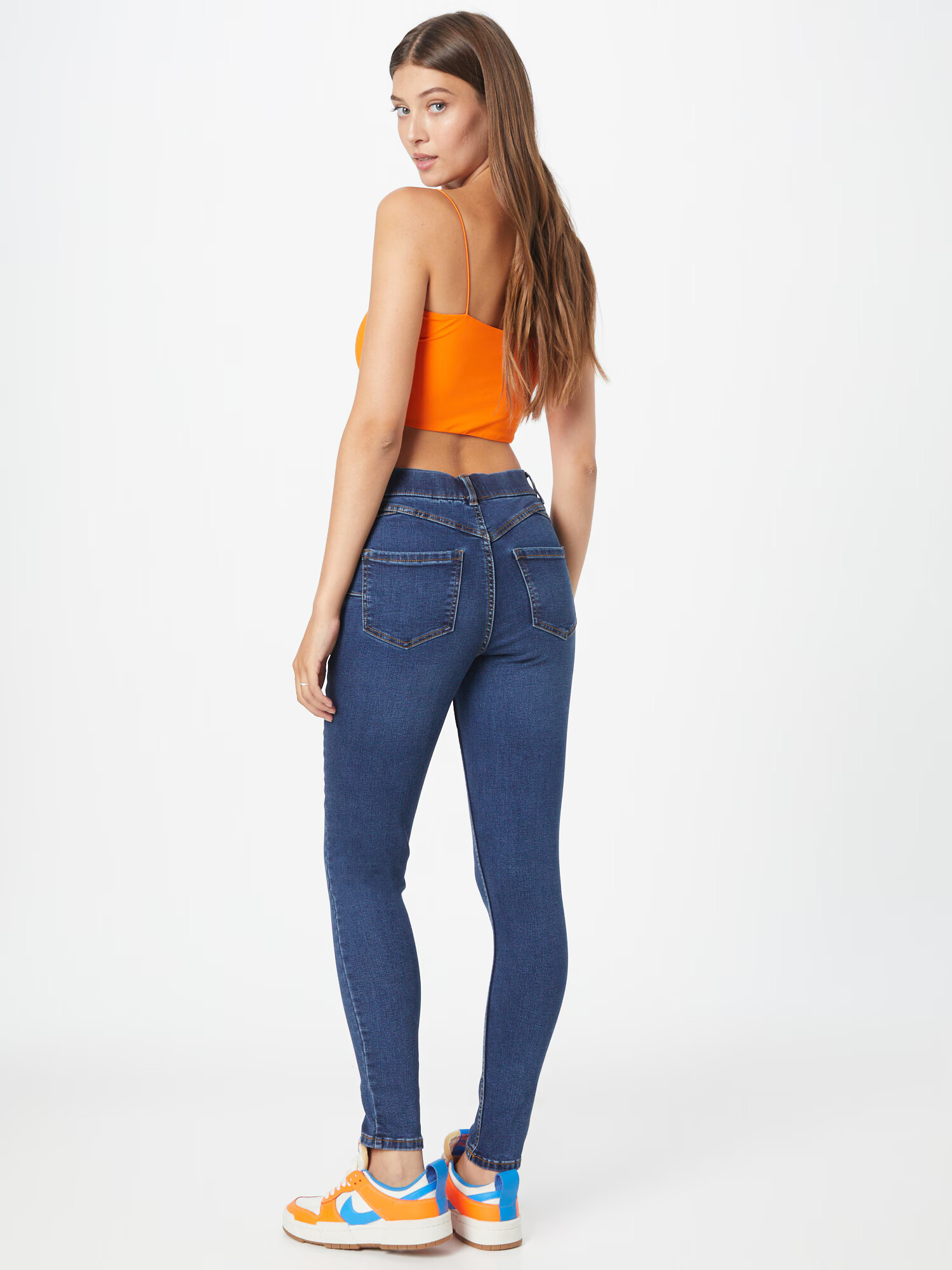 NEW LOOK Jeggings modrá denim - Pepit.sk