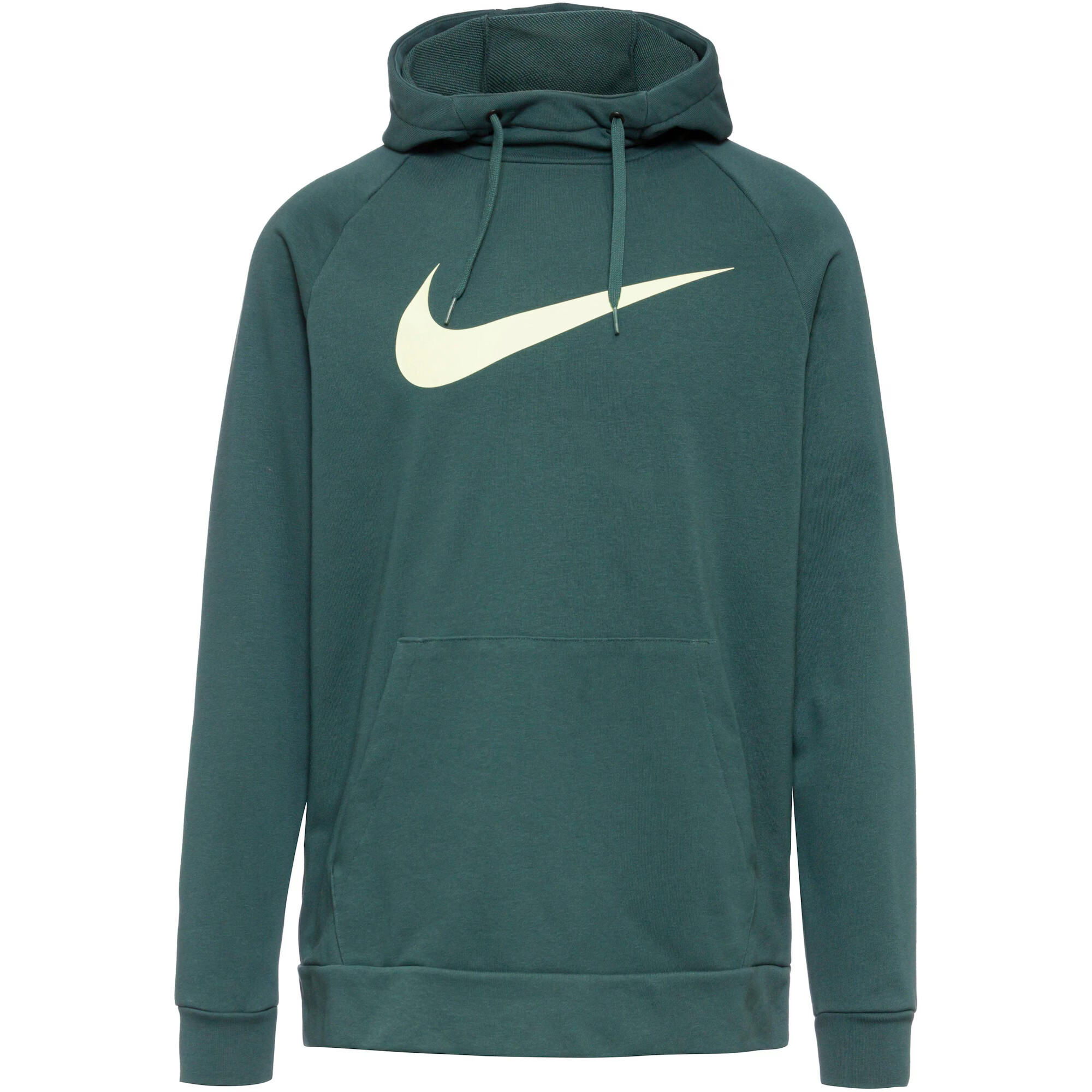 NIKE Športová mikina 'Swoosh' tmavozelená / biela - Pepit.sk