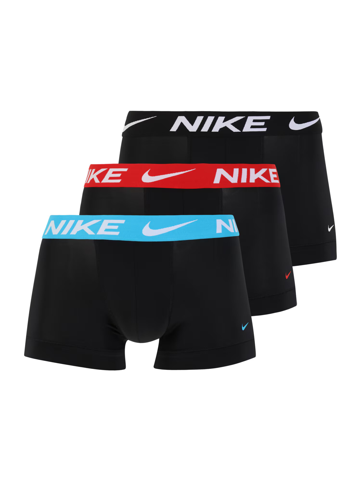 NIKE Športové nohavičky azúrová / jasne červená / čierna / šedobiela - Pepit.sk