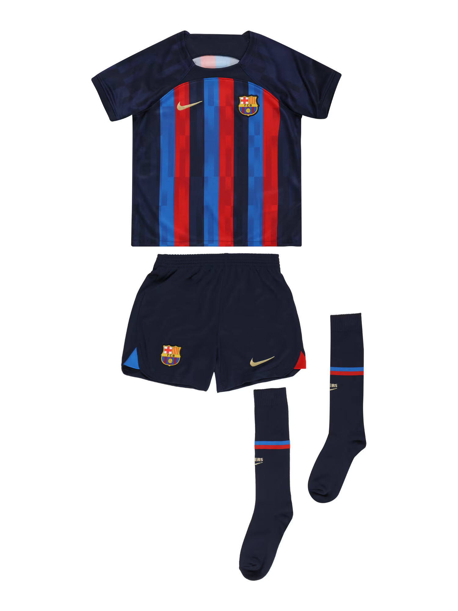 NIKE Športový úbor 'FCB LK NK DF KIT HM' námornícka modrá / svetlomodrá / červená - Pepit.sk