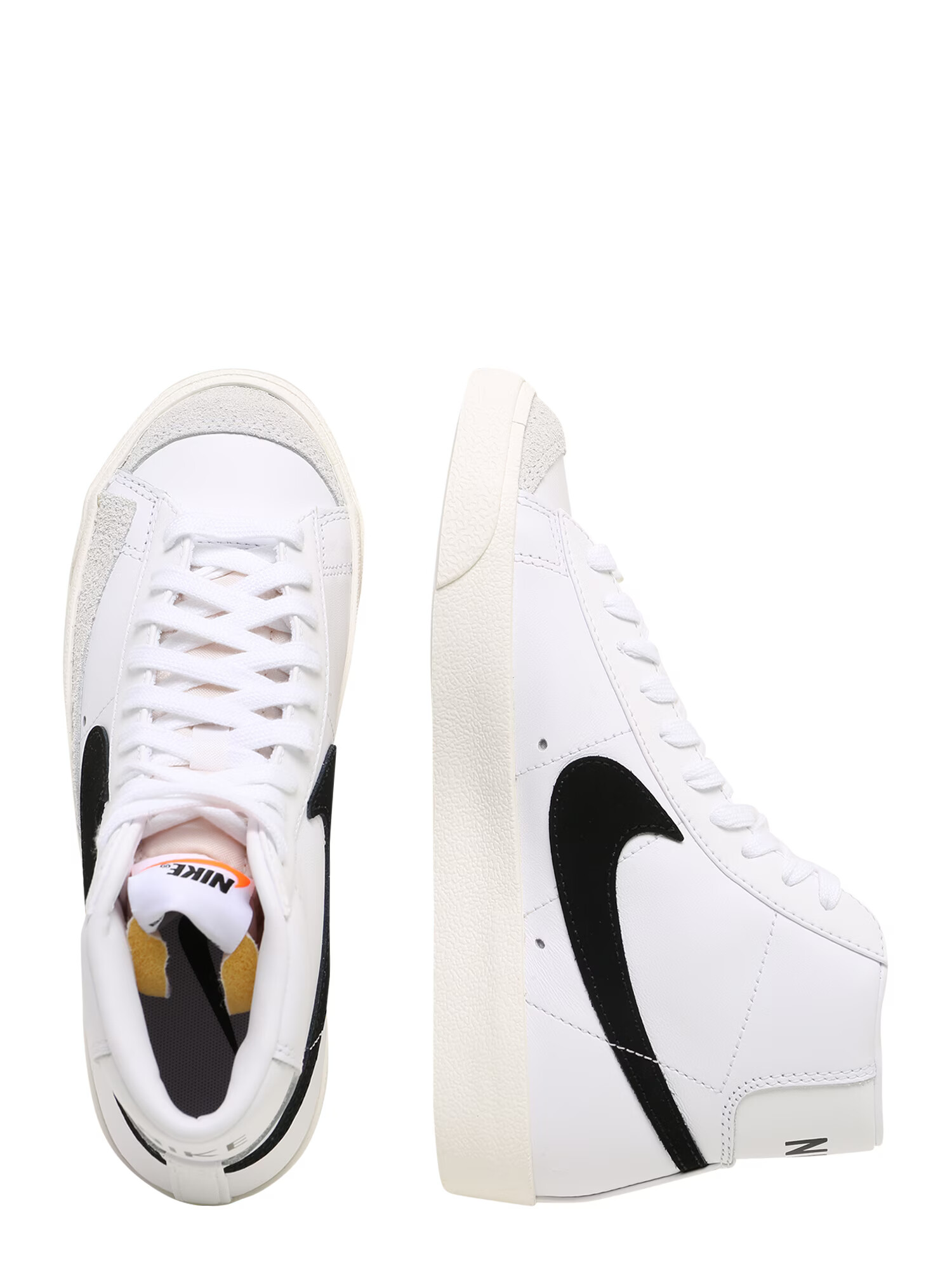 Nike Sportswear Členkové tenisky 'Blazer Mid 77' béžová / oranžová / čierna / biela - Pepit.sk