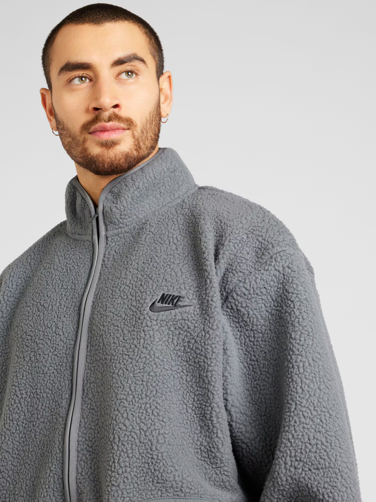 Nike Sportswear Flisová bunda 'CLUB' antracitová / čierna - Pepit.sk