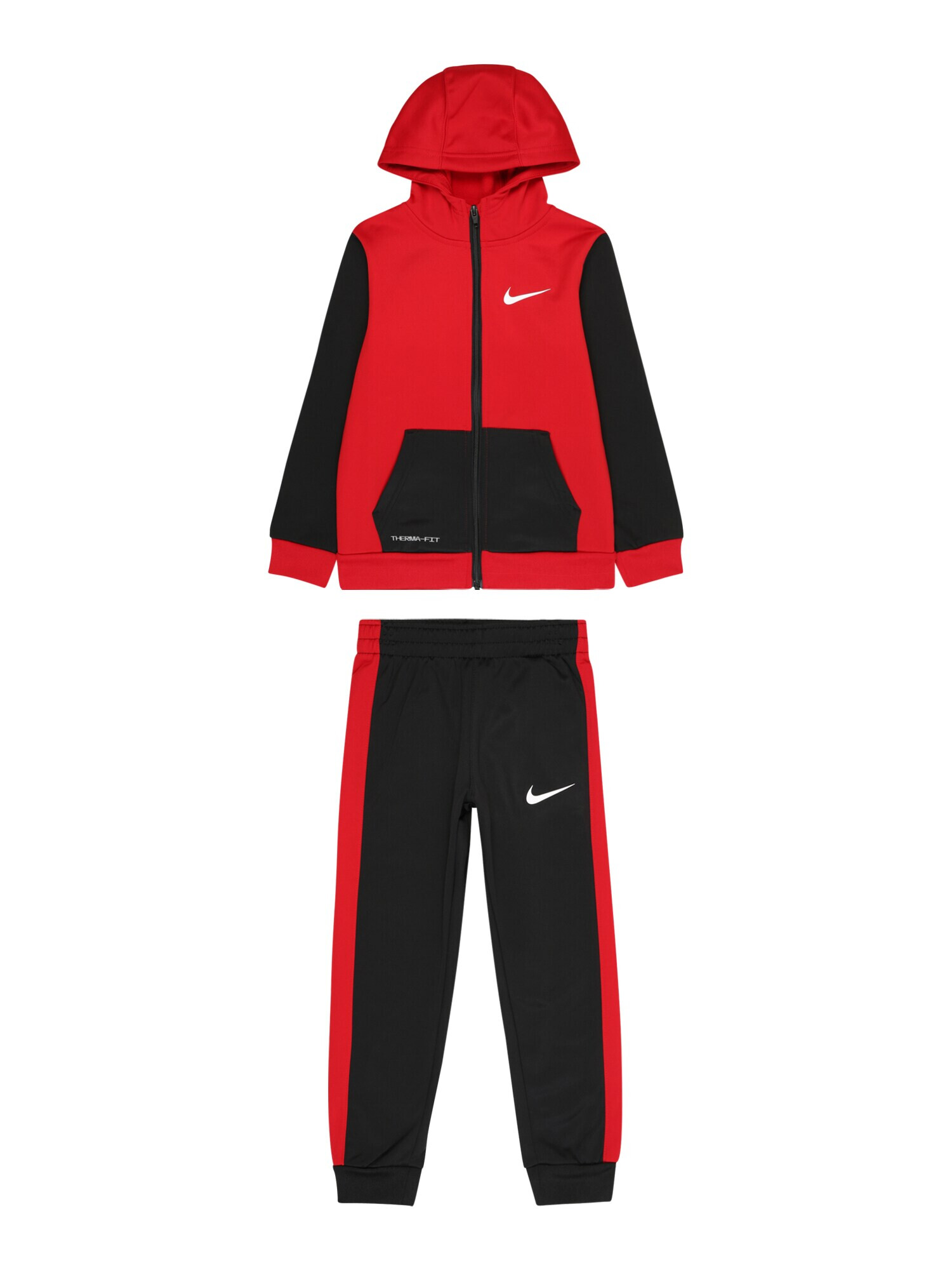 Nike Sportswear Joggingová súprava krvavo červená / čierna / biela - Pepit.sk