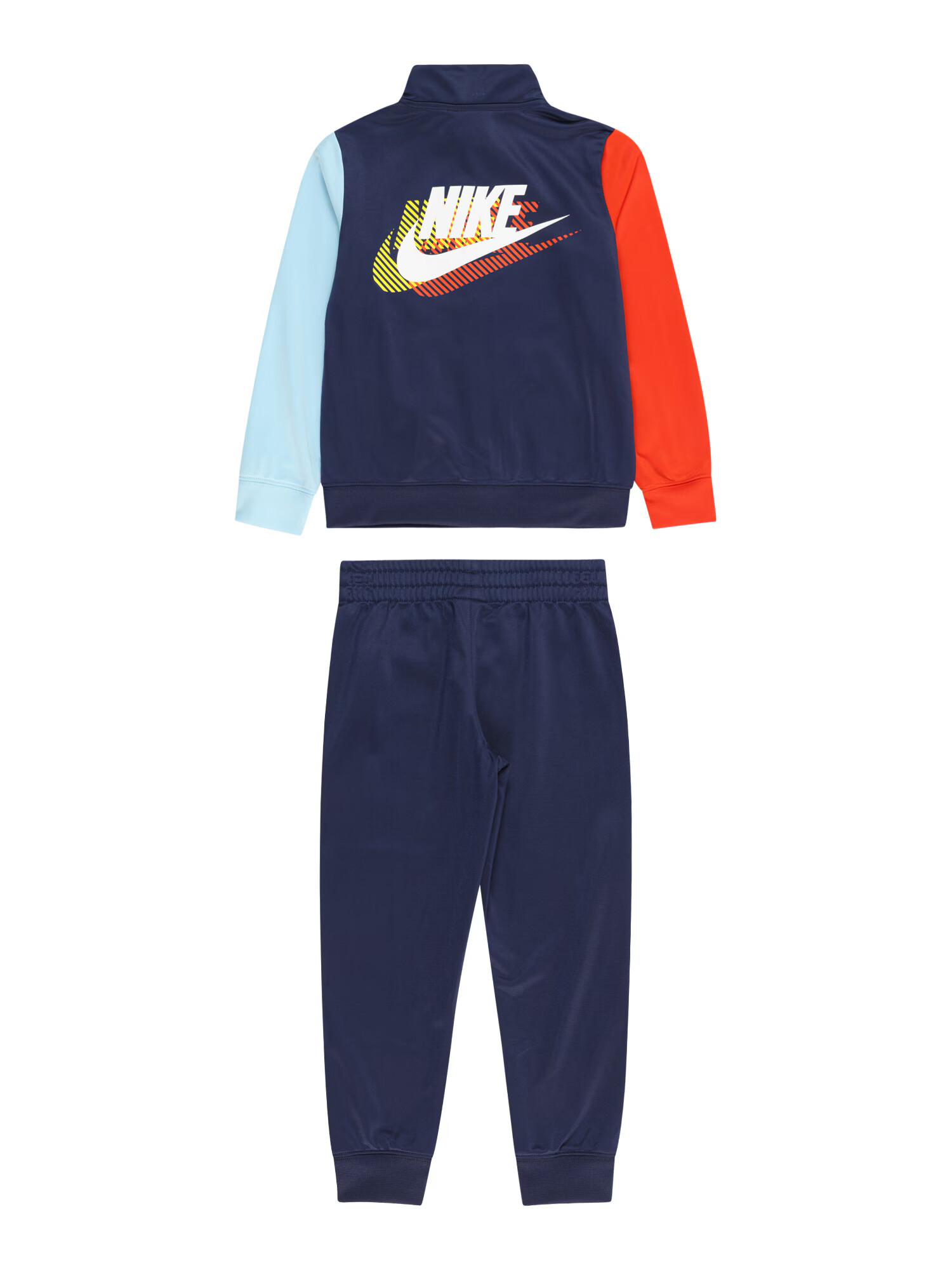 Nike Sportswear Joggingová súprava námornícka modrá / svetlomodrá / žltá / oranžová - Pepit.sk