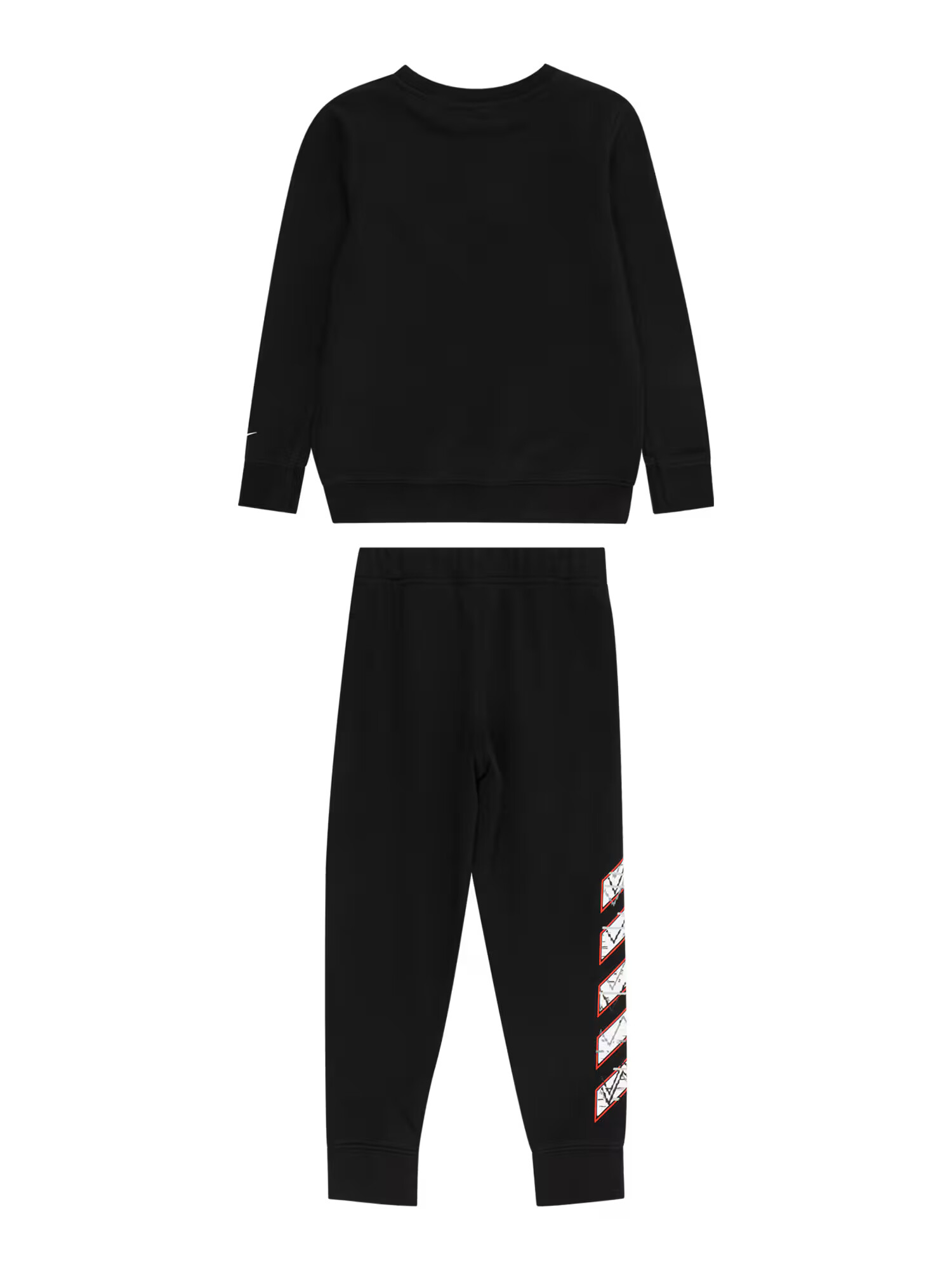 Nike Sportswear Joggingová súprava sivá / ohnivo červená / čierna / biela - Pepit.sk