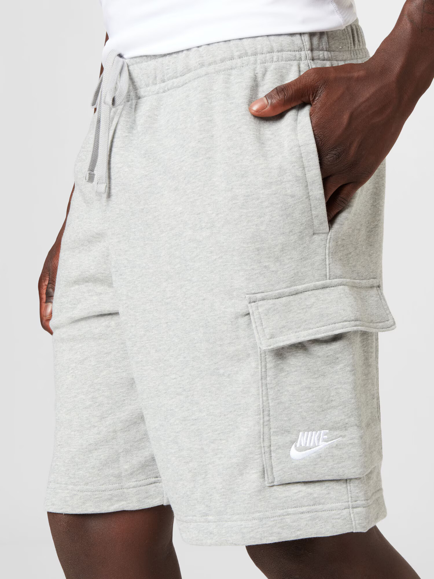 Nike Sportswear Kapsáče sivá melírovaná / biela - Pepit.sk