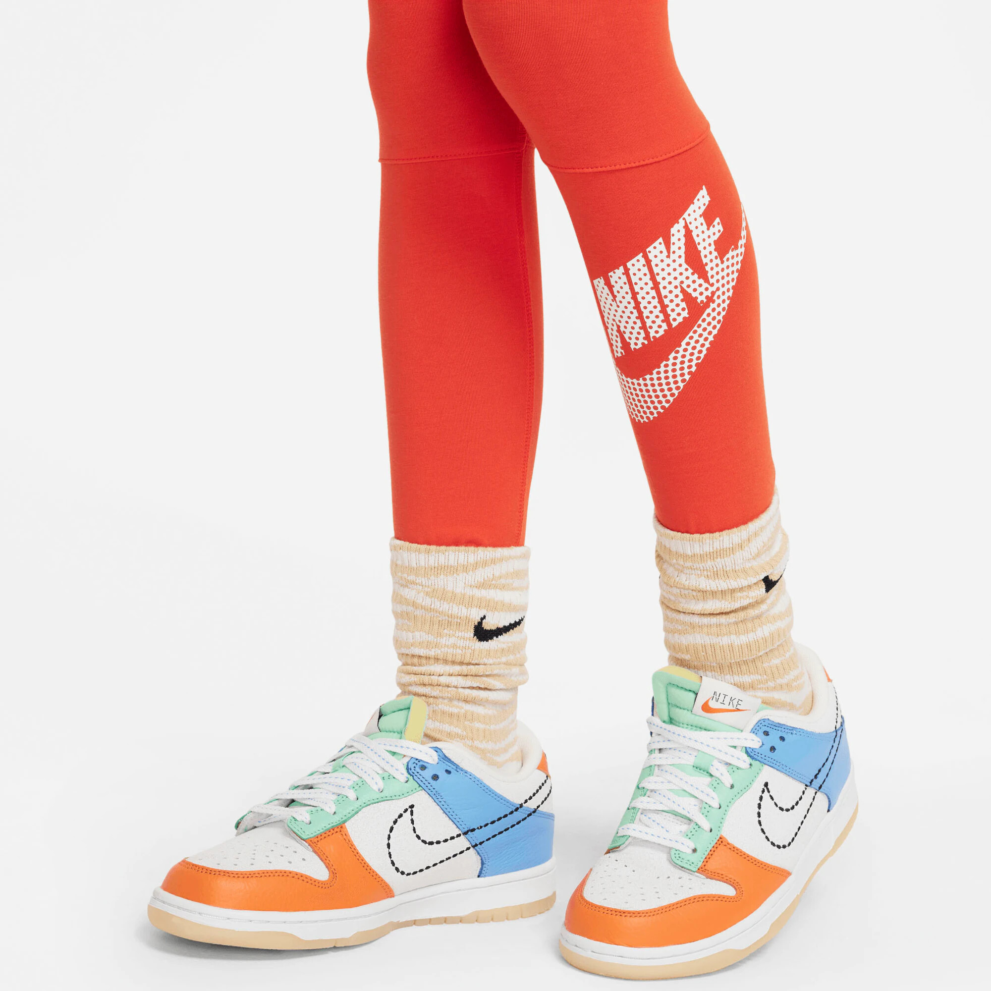 Nike Sportswear Legíny tmavooranžová / biela - Pepit.sk