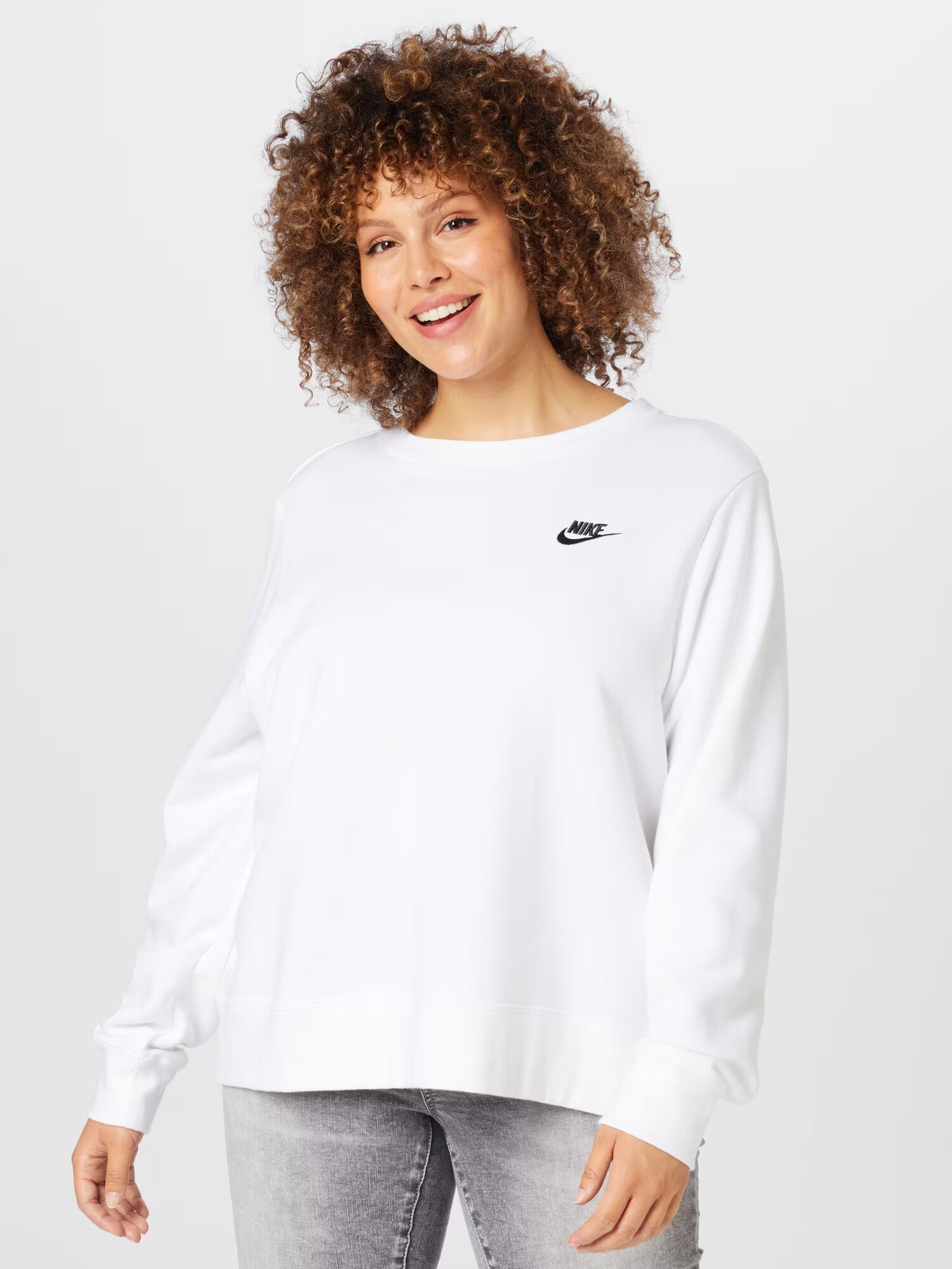 Nike Sportswear Športová mikina čierna / biela - Pepit.sk