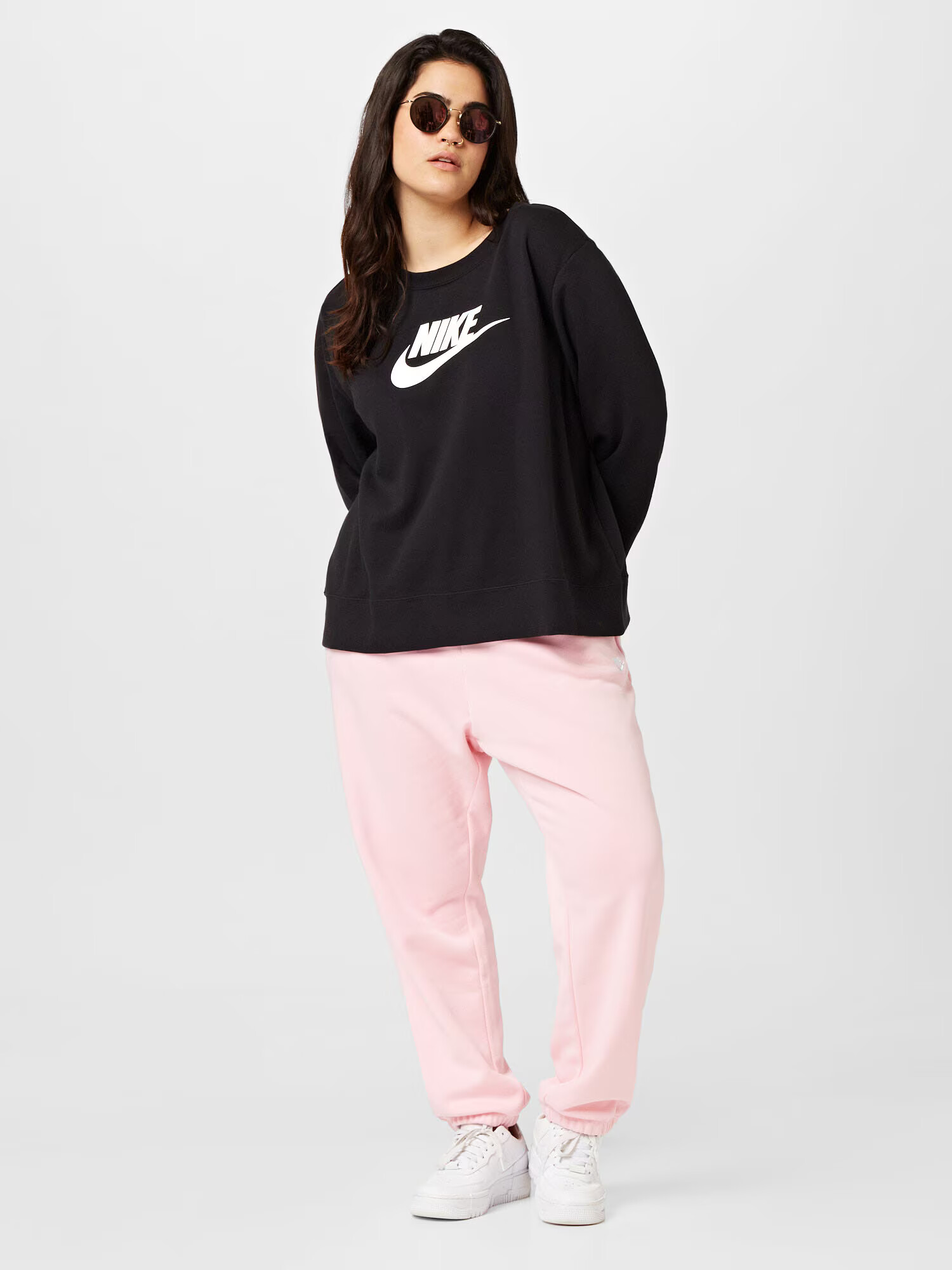 Nike Sportswear Športová mikina čierna / biela - Pepit.sk