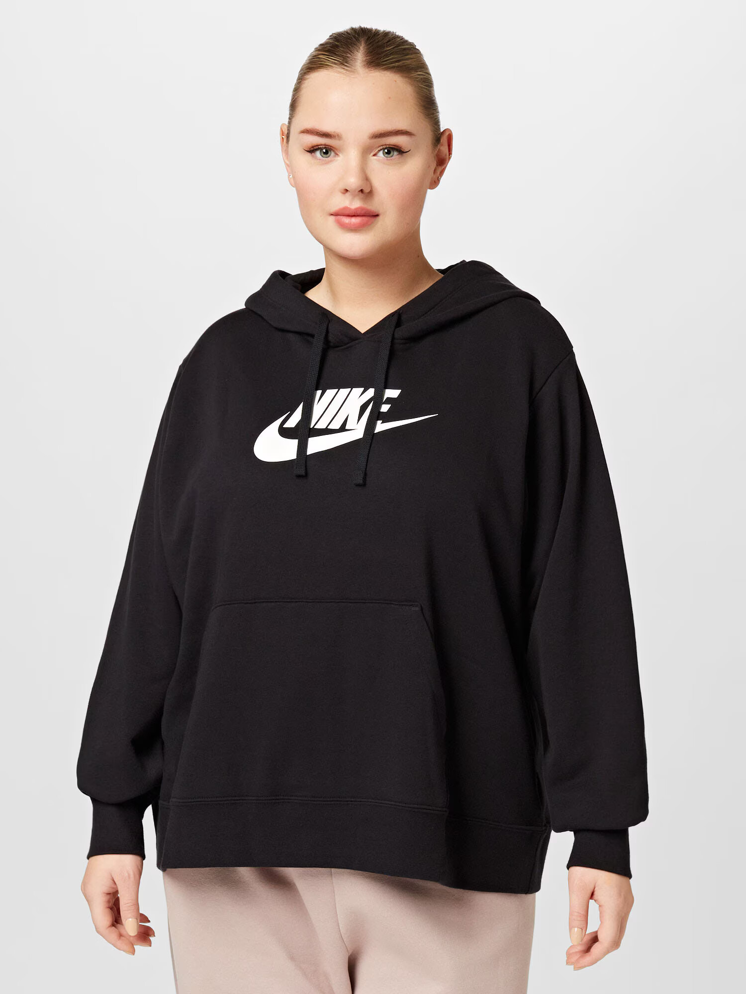 Nike Sportswear Športová mikina čierna / biela - Pepit.sk