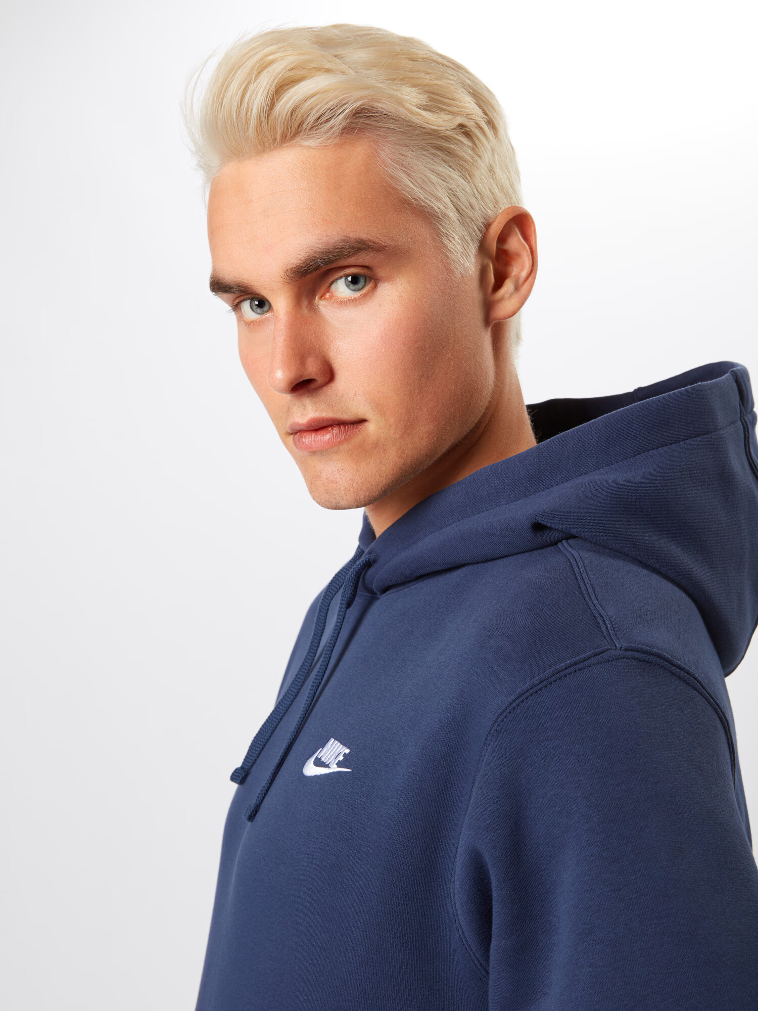 Nike Sportswear Mikina 'Club Fleece' tmavomodrá / biela - Pepit.sk