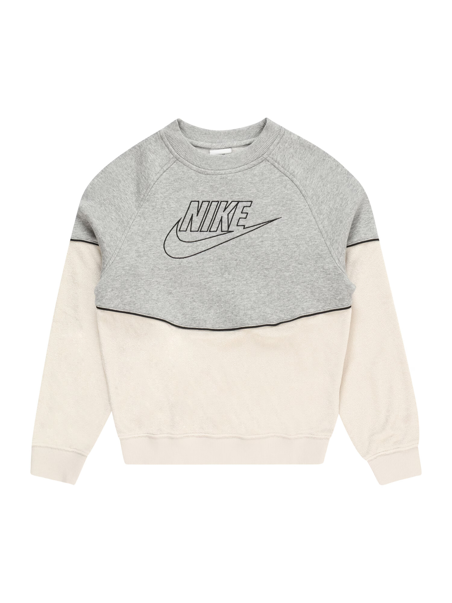 Nike Sportswear Mikina nebielená / sivá melírovaná / čierna - Pepit.sk