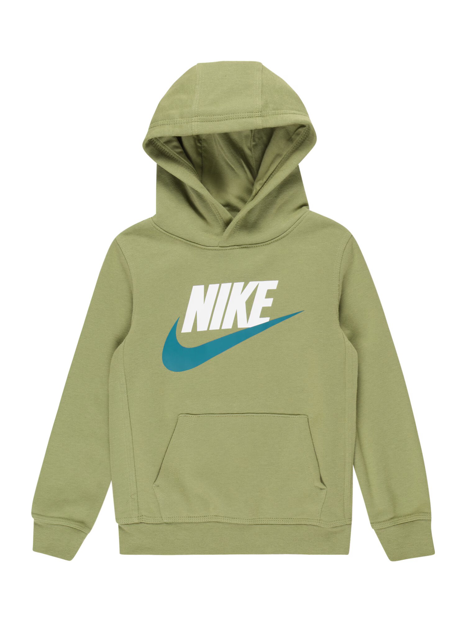 Nike Sportswear Mikina olivová / petrolejová / biela - Pepit.sk