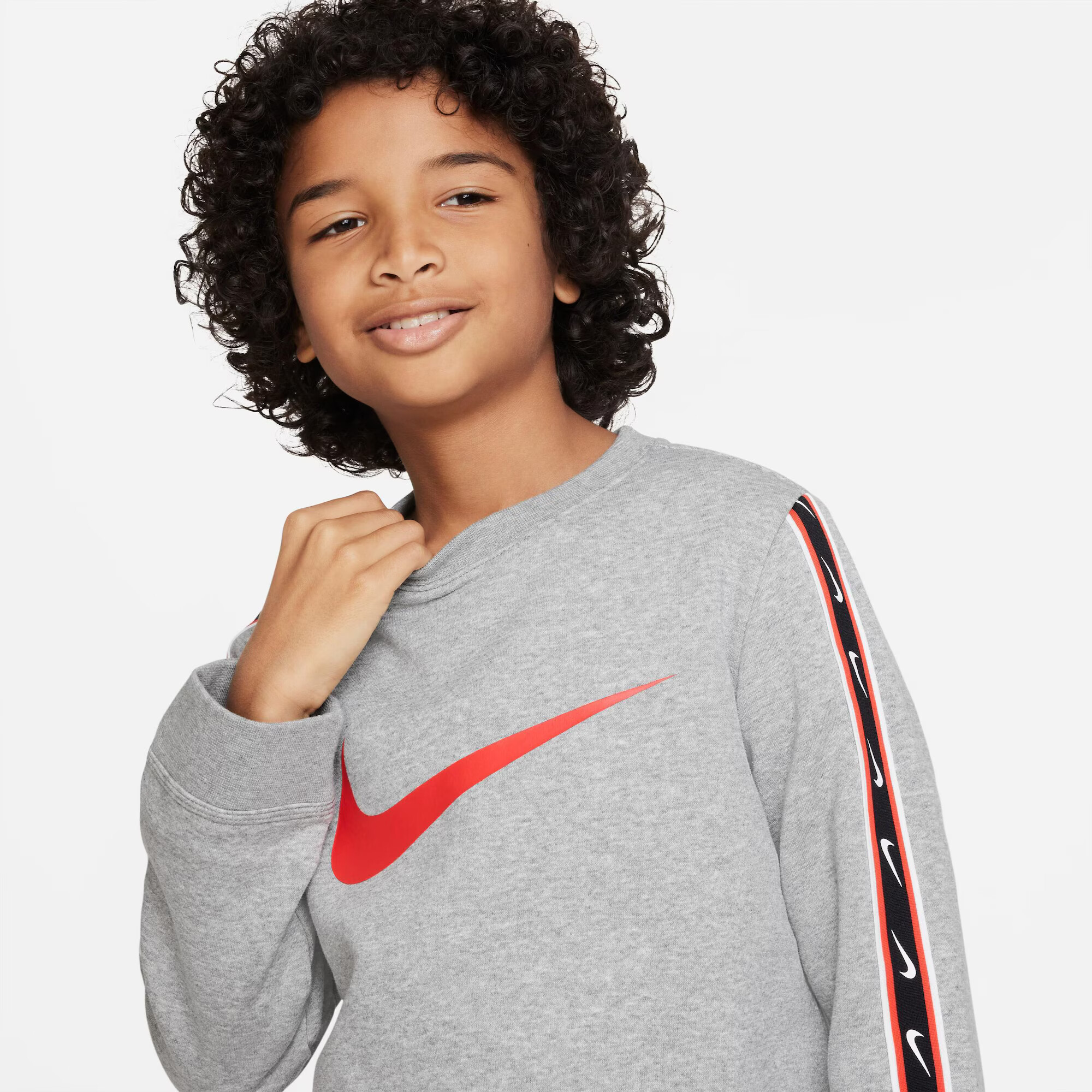 Nike Sportswear Mikina tmavosivá / jasne červená / čierna / biela - Pepit.sk