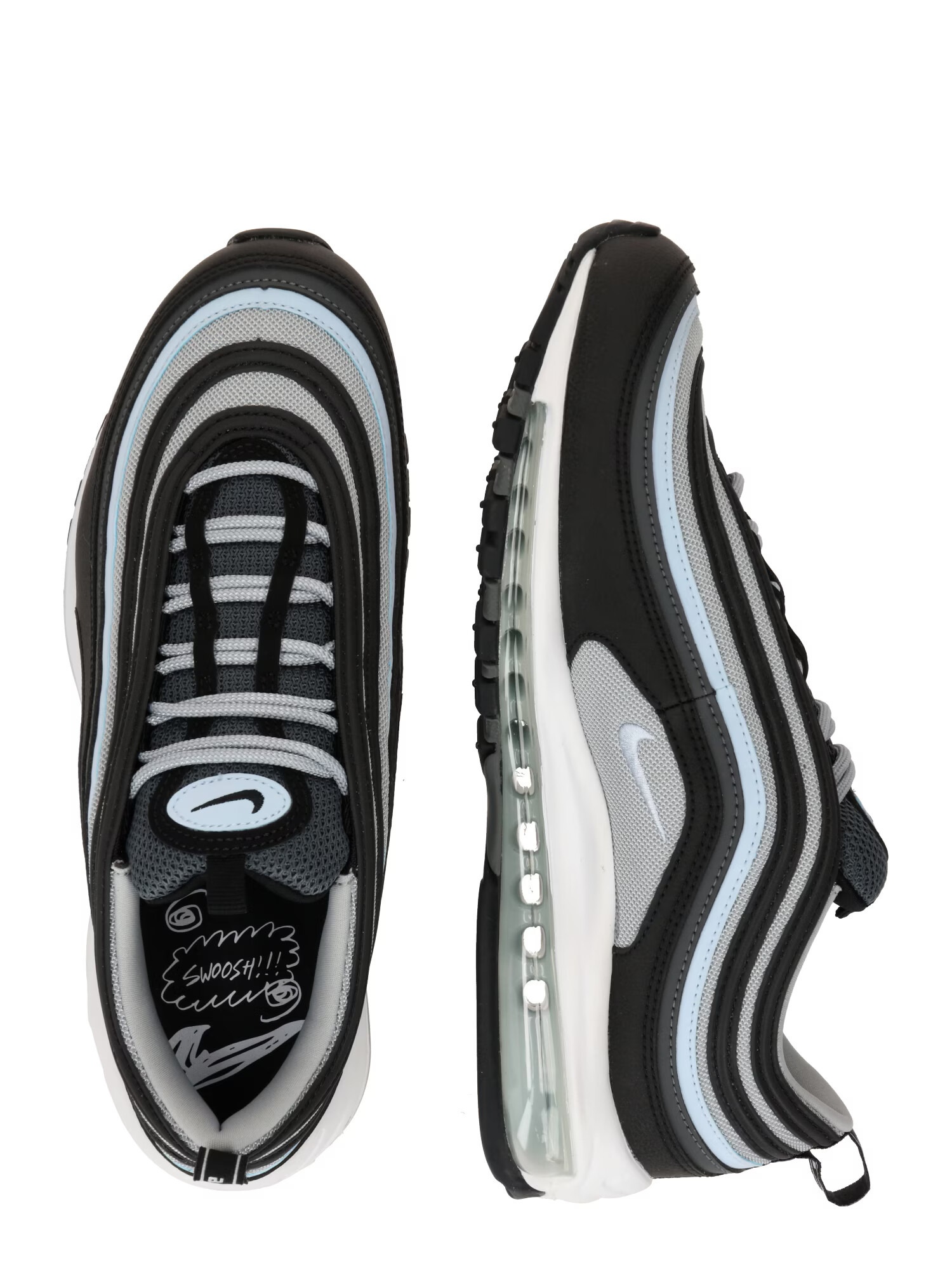 Nike Sportswear Nízke tenisky 'Air Max 97' svetlomodrá / striebornosivá / čierna - Pepit.sk