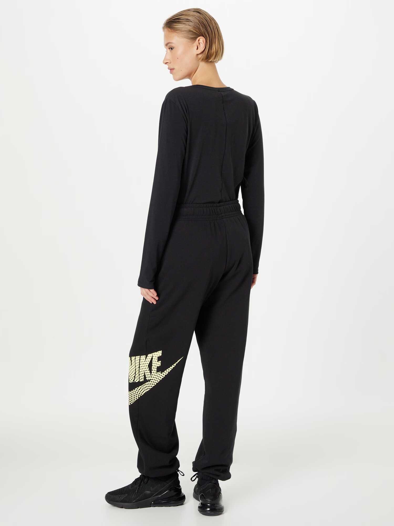 Nike Sportswear Nohavice 'EMEA' žltá / čierna - Pepit.sk