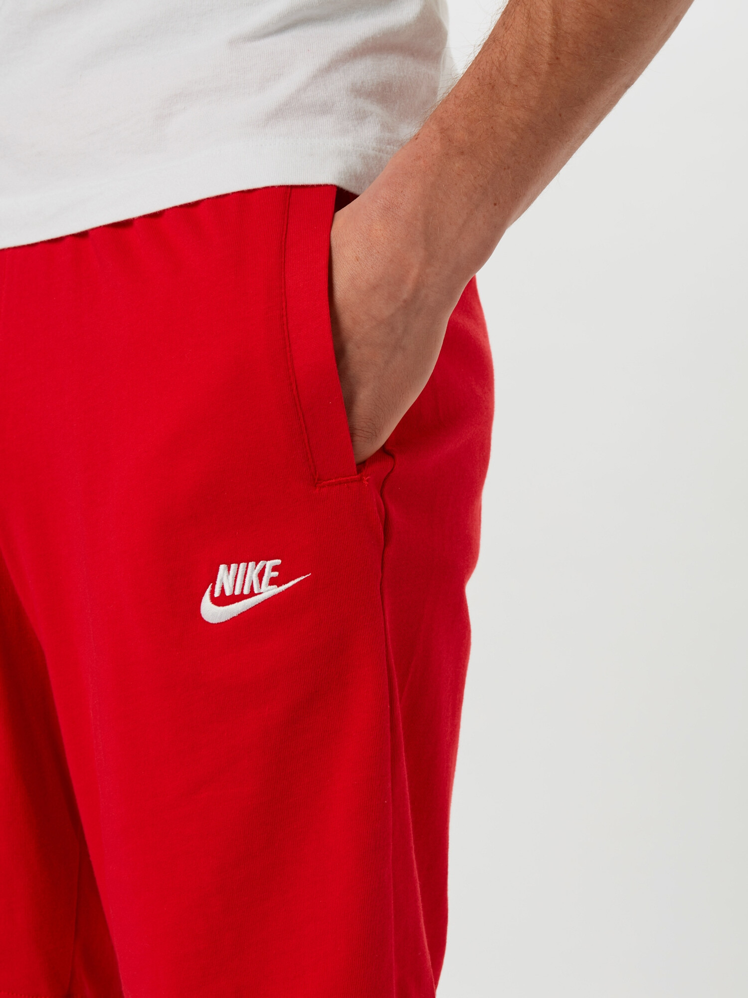 Nike Sportswear Nohavice červená / biela - Pepit.sk