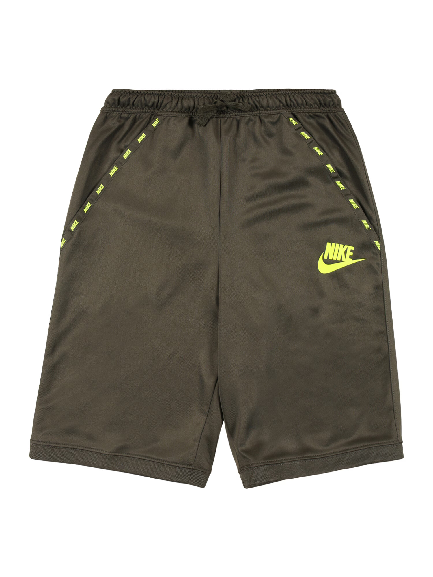 Nike Sportswear Nohavice neónovo žltá / kaki - Pepit.sk