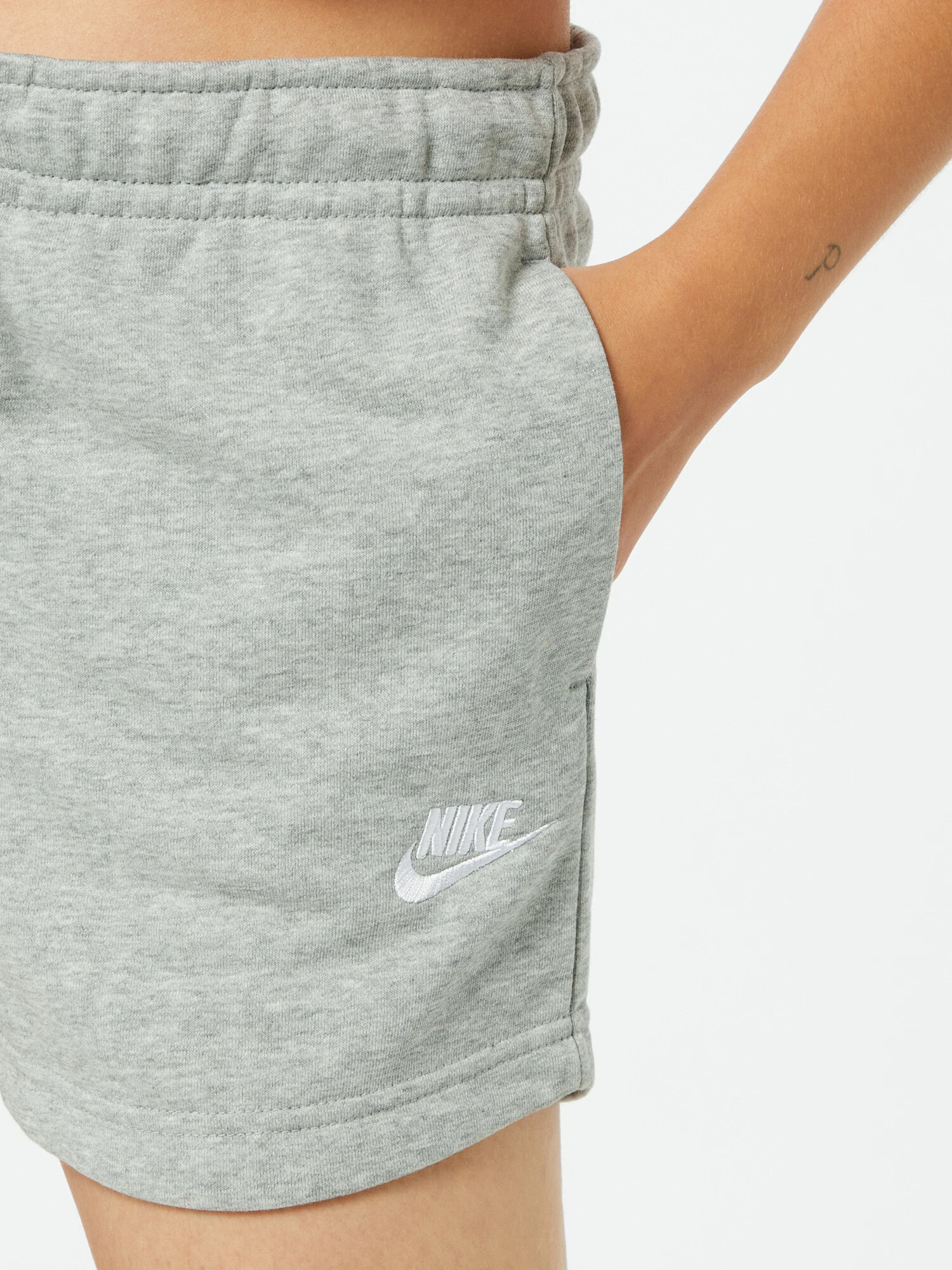 Nike Sportswear Nohavice 'Essential' sivá melírovaná / biela - Pepit.sk