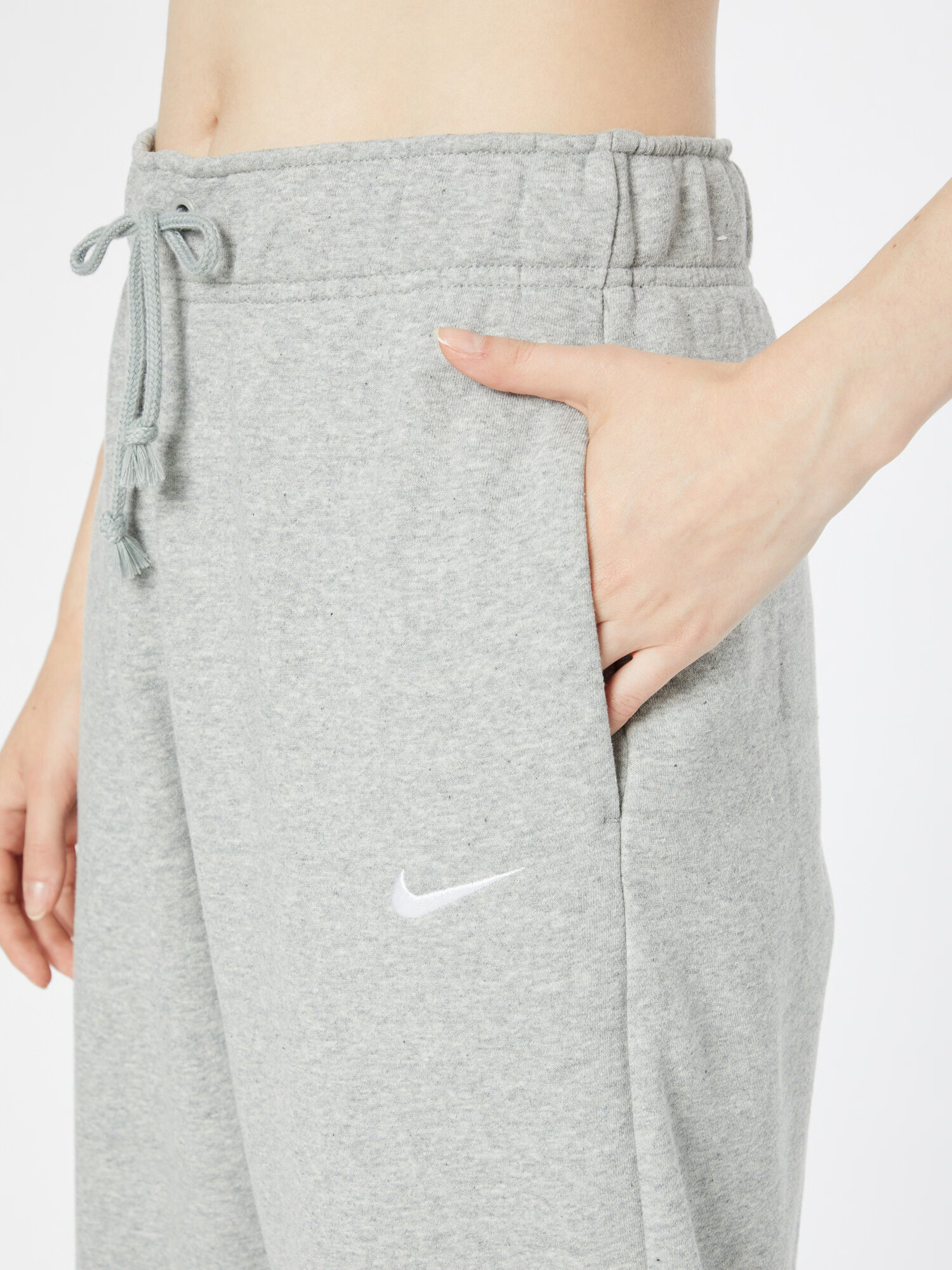 Nike Sportswear Nohavice sivá melírovaná / biela - Pepit.sk