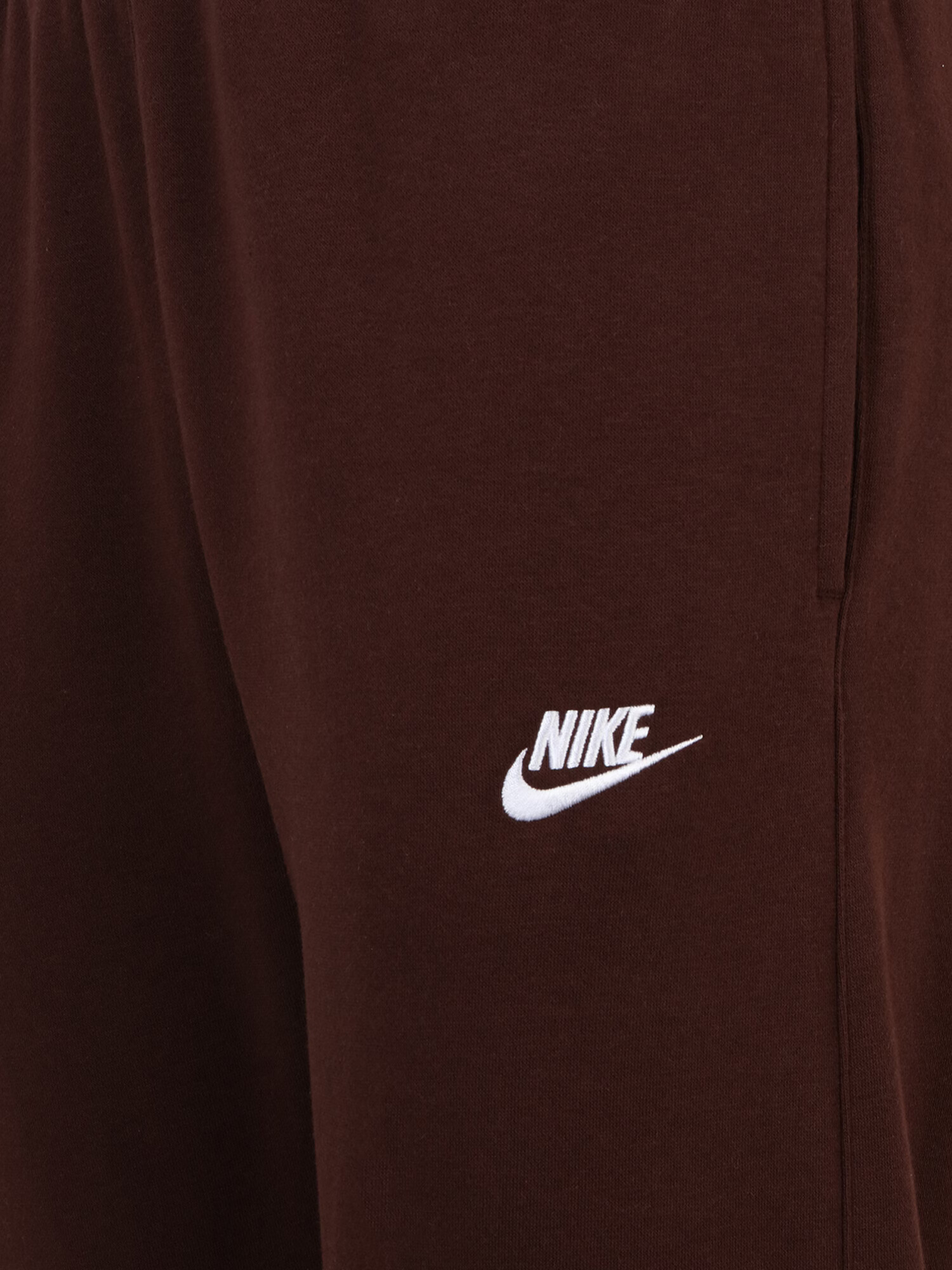 Nike Sportswear Nohavice tmavohnedá / biela - Pepit.sk