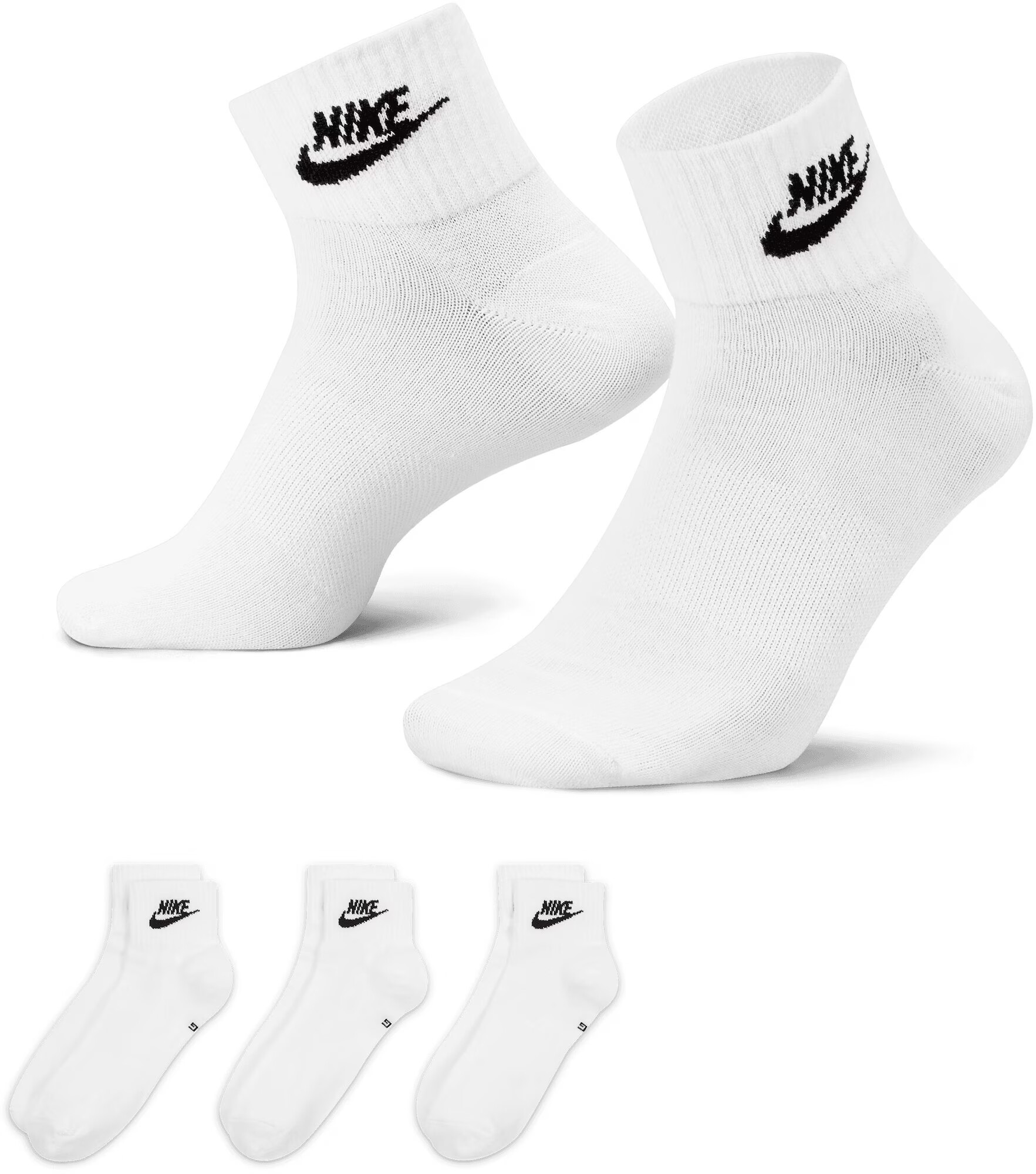 Nike Sportswear Ponožky čierna / biela - Pepit.sk