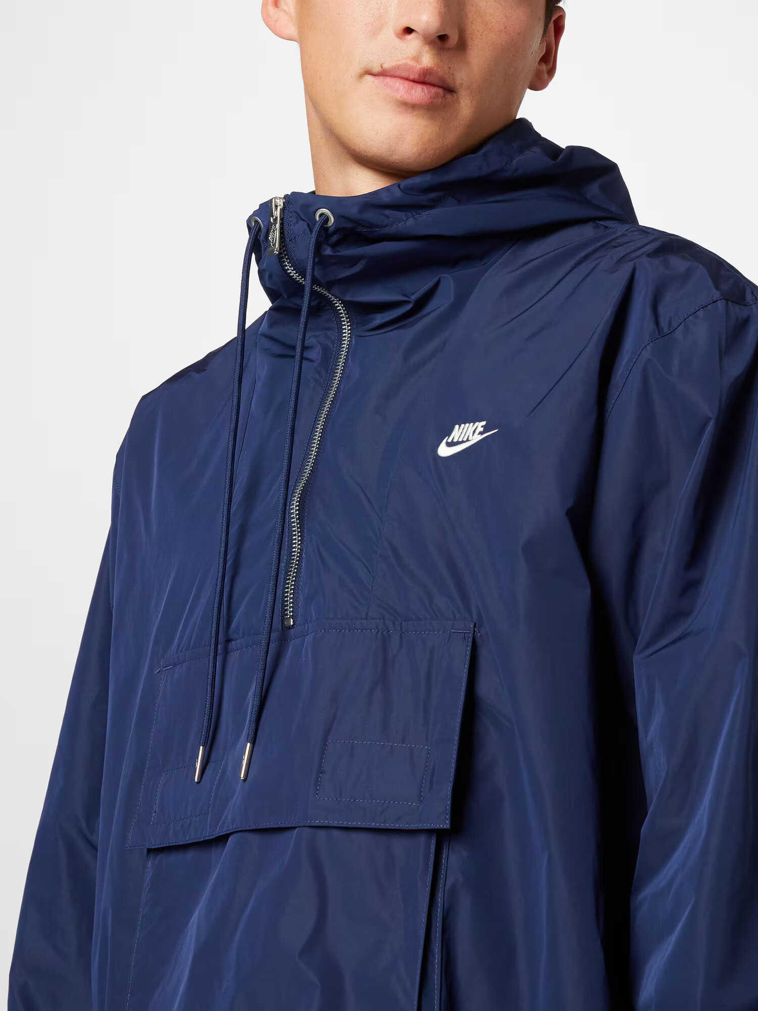 Nike Sportswear Prechodná bunda tmavomodrá / biela - Pepit.sk