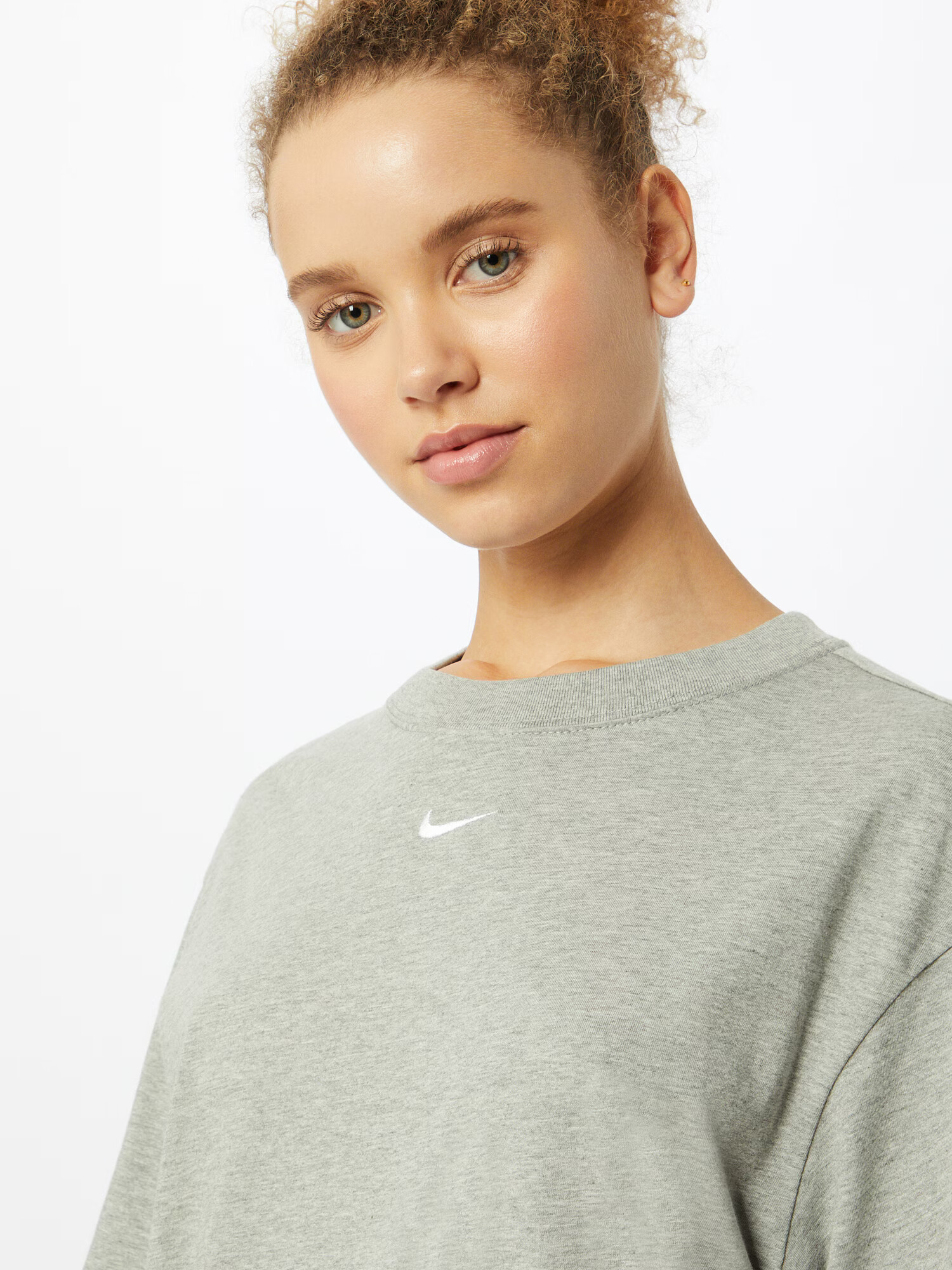 Nike Sportswear Šaty sivá melírovaná / biela - Pepit.sk