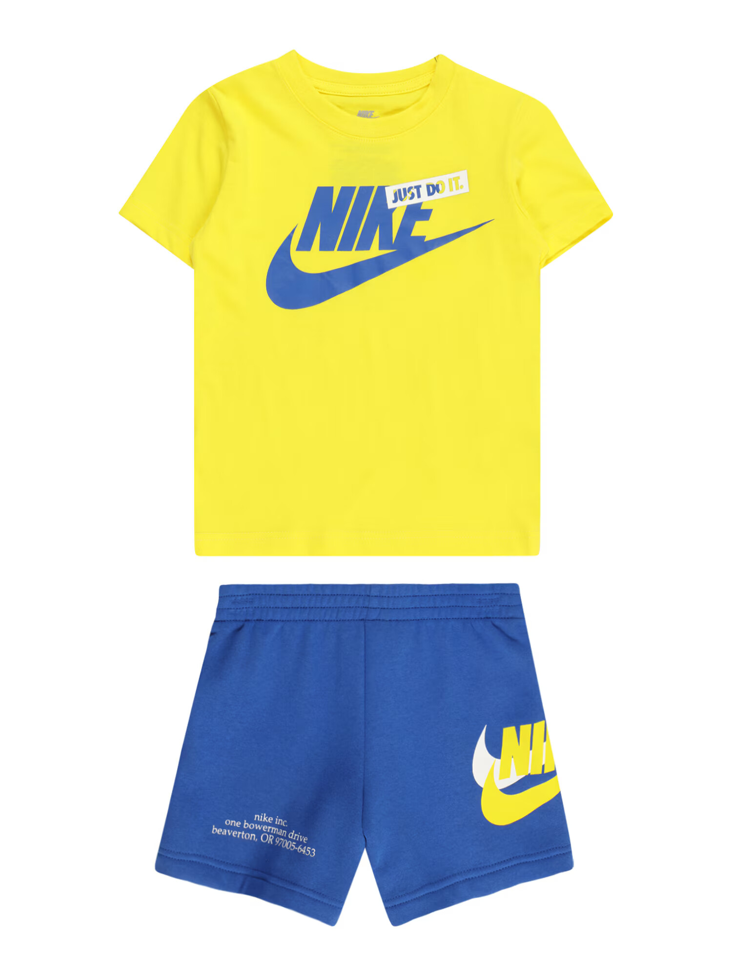 Nike Sportswear Set kráľovská modrá / žltá / biela - Pepit.sk