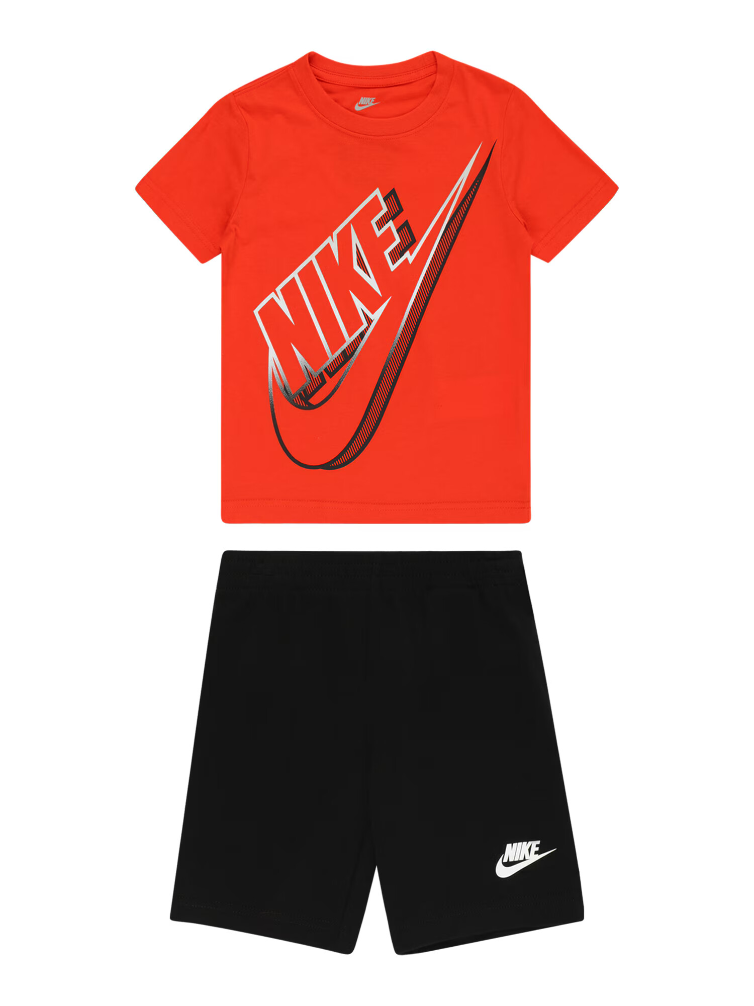 Nike Sportswear Set ohnivo červená / čierna / biela - Pepit.sk