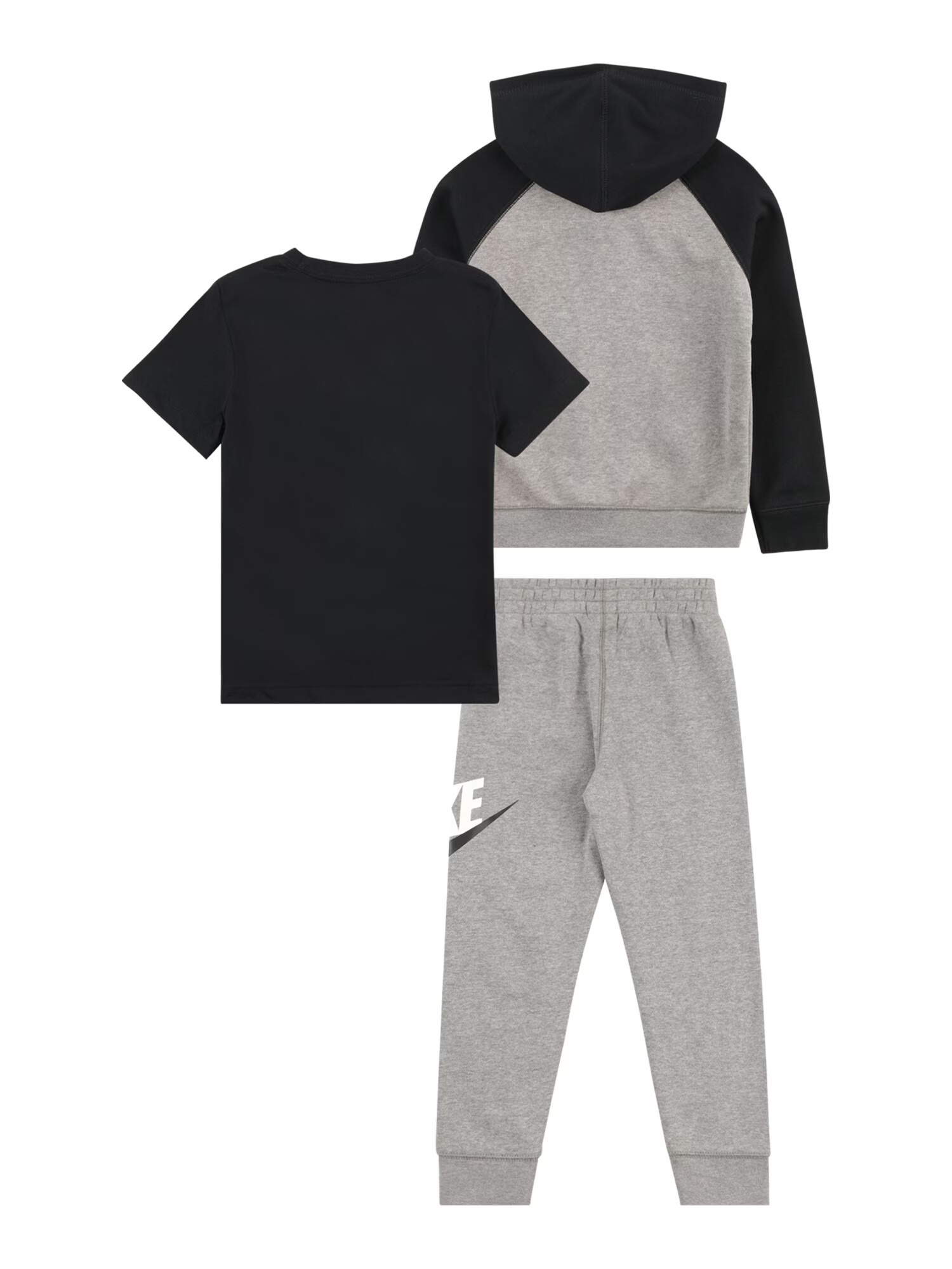 Nike Sportswear Set sivá melírovaná / čierna / biela - Pepit.sk