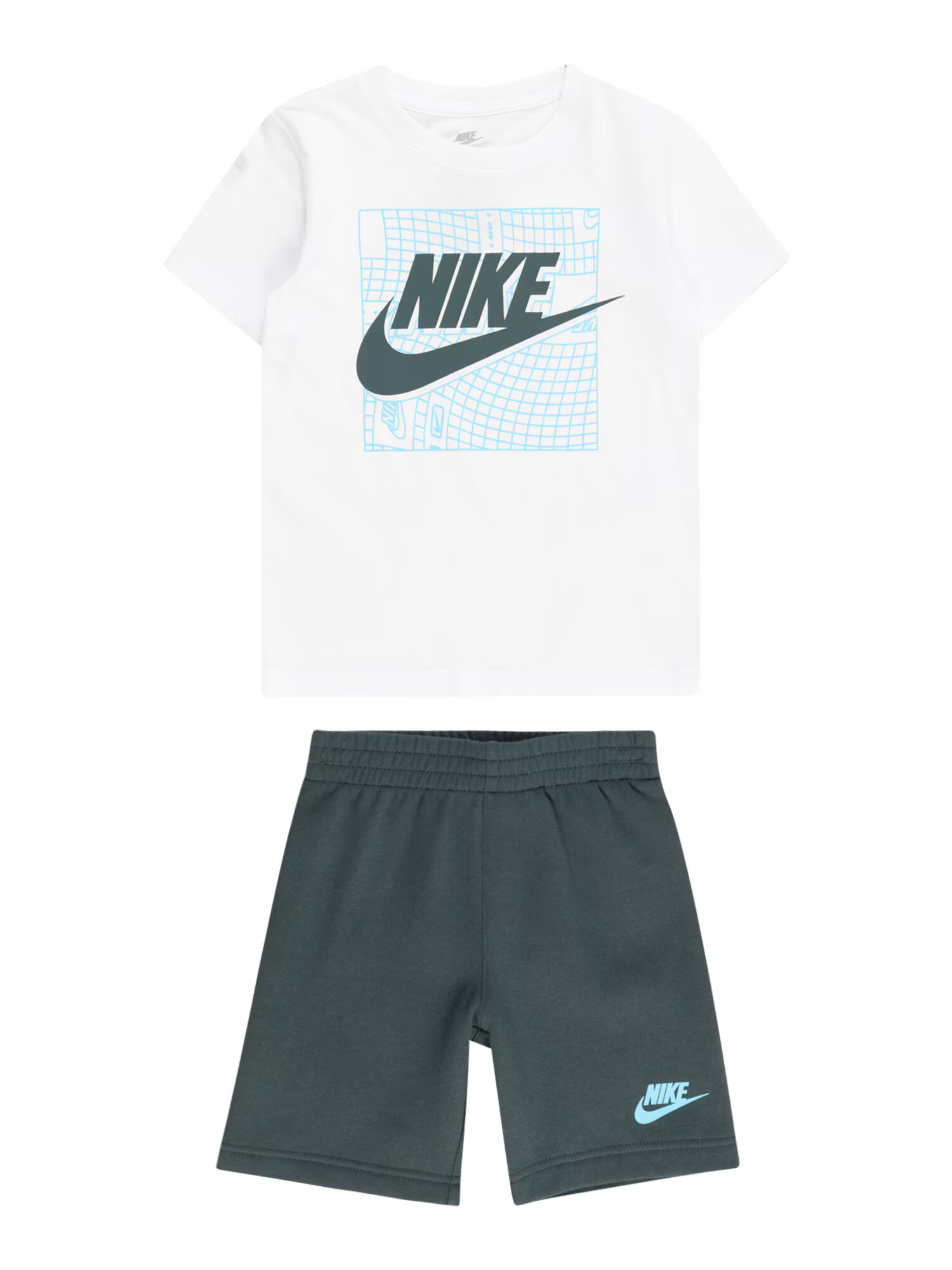 Nike Sportswear Set vodová / jedľová / biela - Pepit.sk