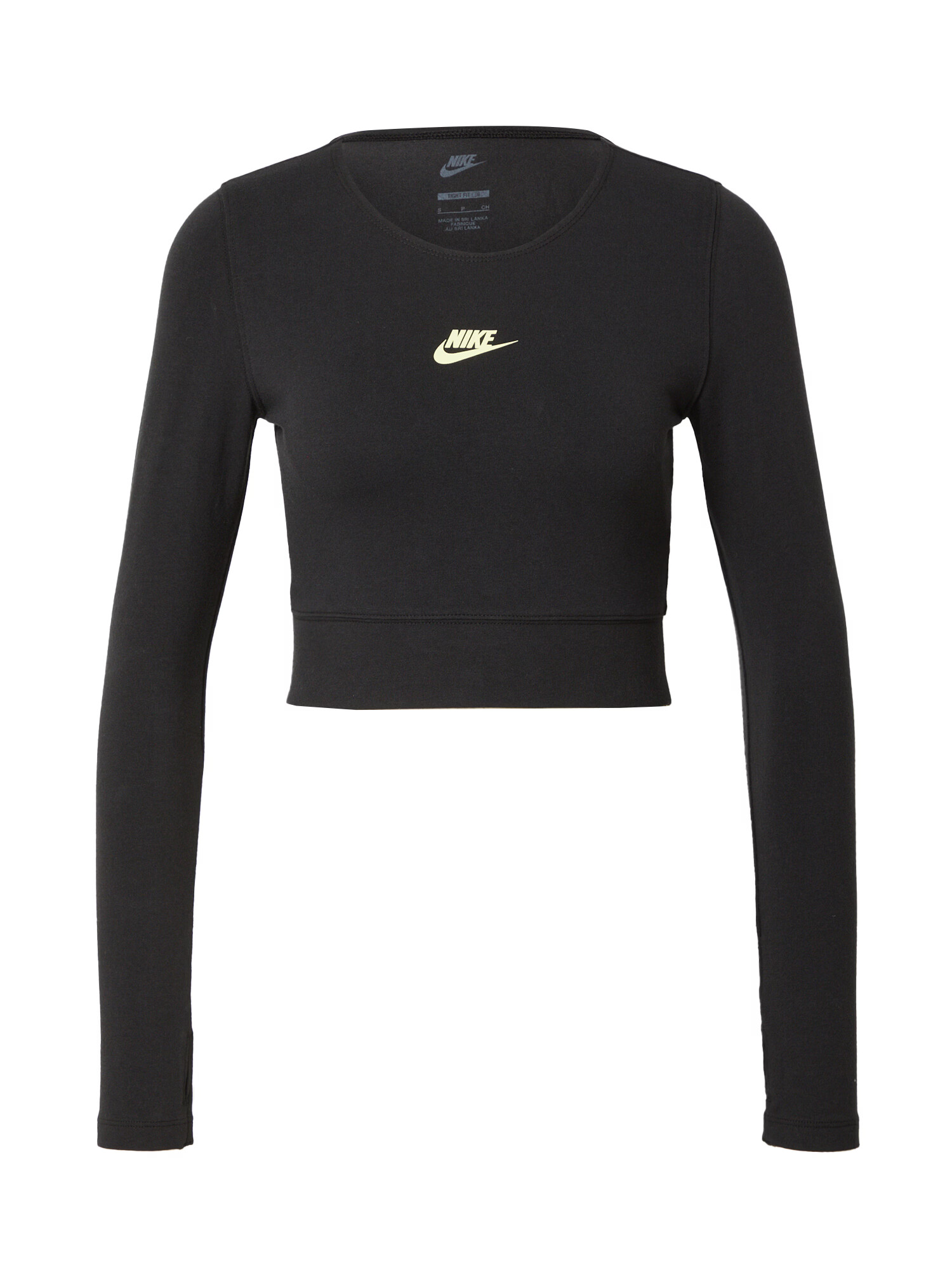 Nike Sportswear Tričko 'EMEA' svetložltá / čierna - Pepit.sk